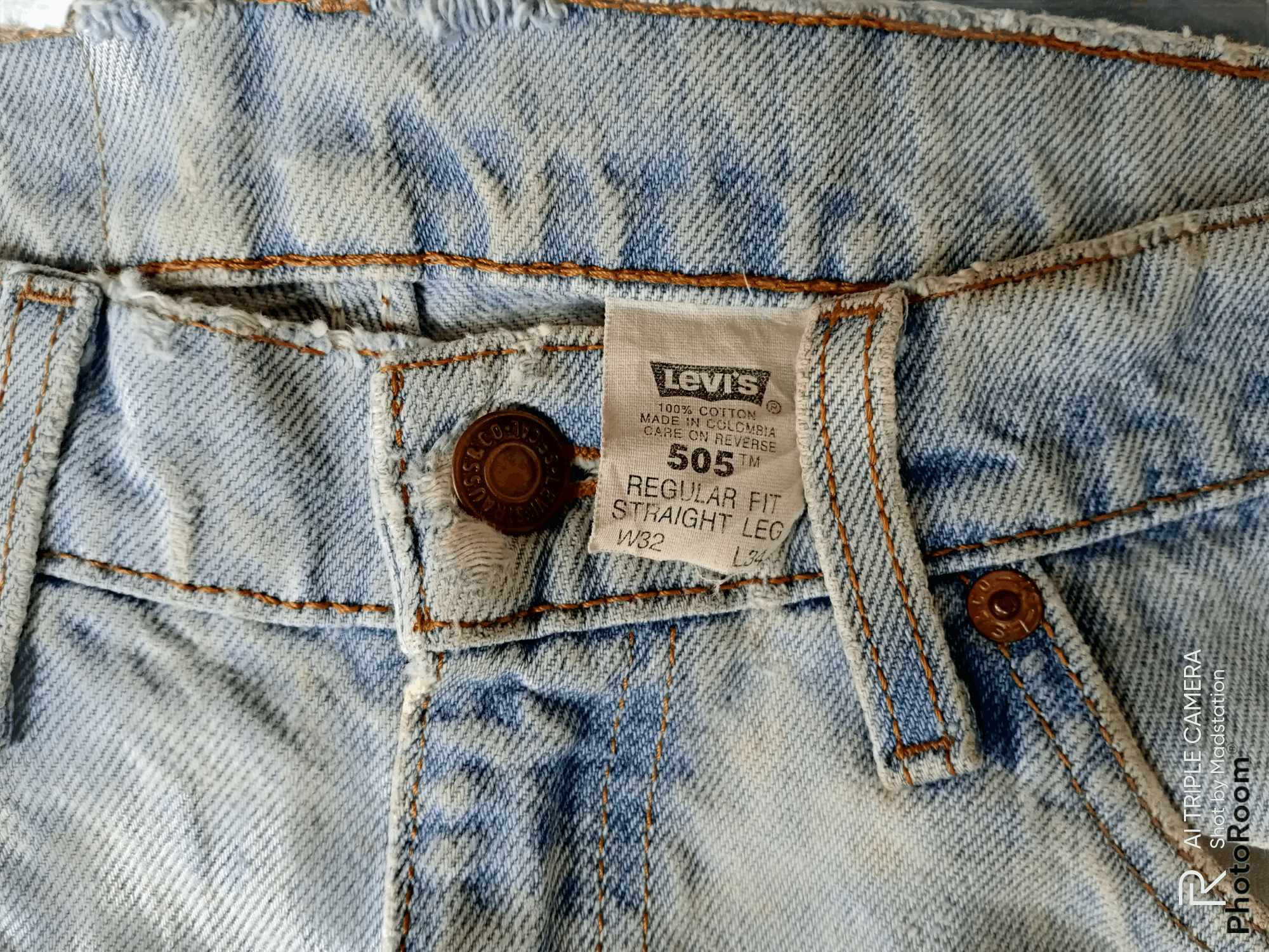 Levi's Vintage Clothing × Vintage LEVIS 505 REGULAR FIT STRAIGHT LEG Size US 32 / EU 48 - 9 Thumbnail