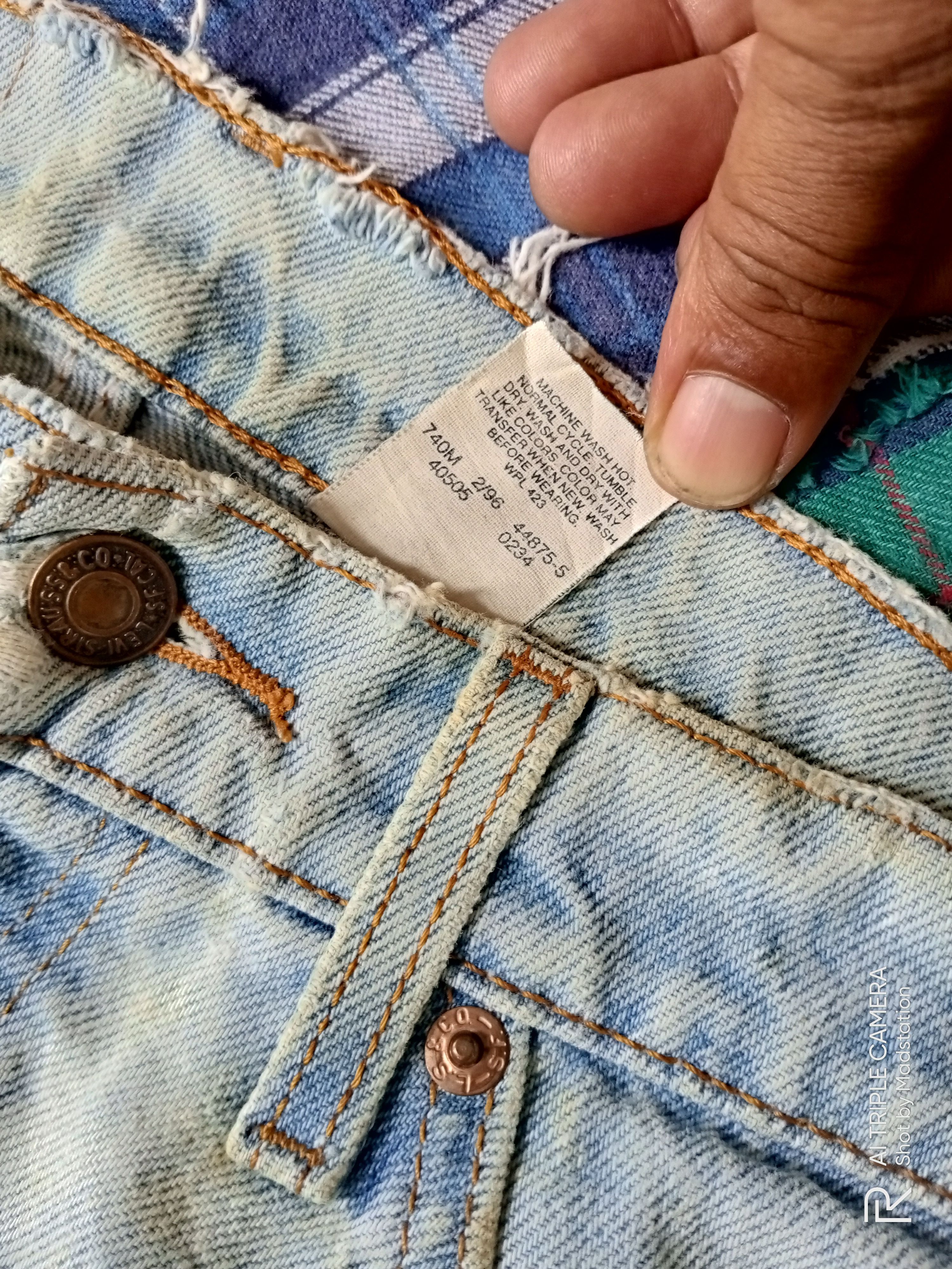 Levi's Vintage Clothing × Vintage LEVIS 505 REGULAR FIT STRAIGHT LEG Size US 32 / EU 48 - 11 Thumbnail
