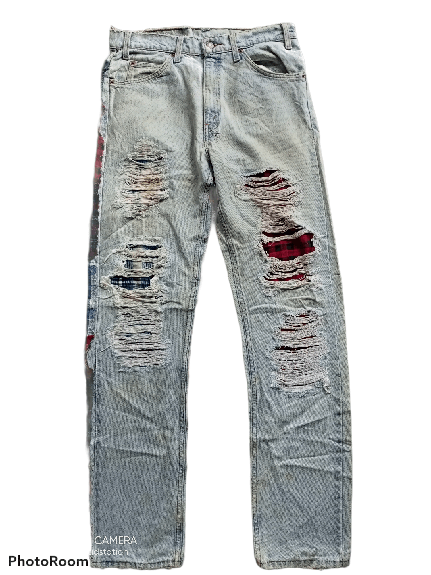 Levi's Vintage Clothing × Vintage LEVIS 505 REGULAR FIT STRAIGHT LEG Size US 32 / EU 48 - 2 Thumbnail