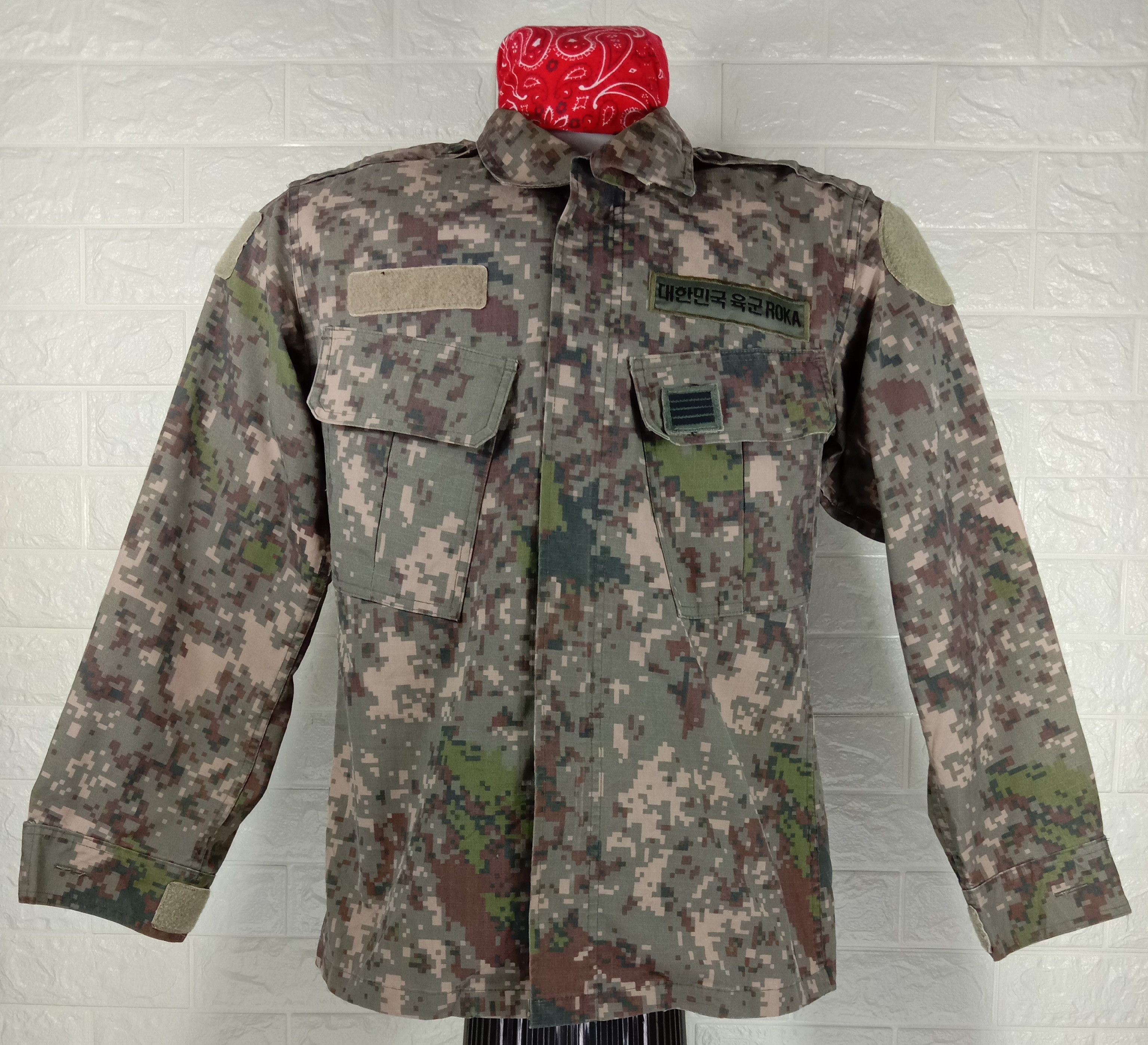 image of Vintage Roka Military Camo Digital Tactical Jacket, Men's (Size Medium)