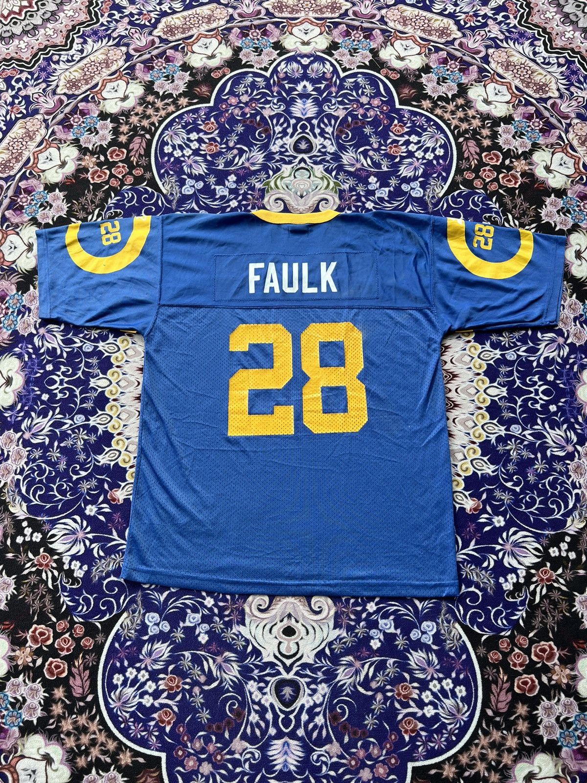 NFL × Starter (L) Vintage Marshall Faulk Los Angeles Rams NFL Jersey Size US L / EU 52-54 / 3 - 2 Thumbnail