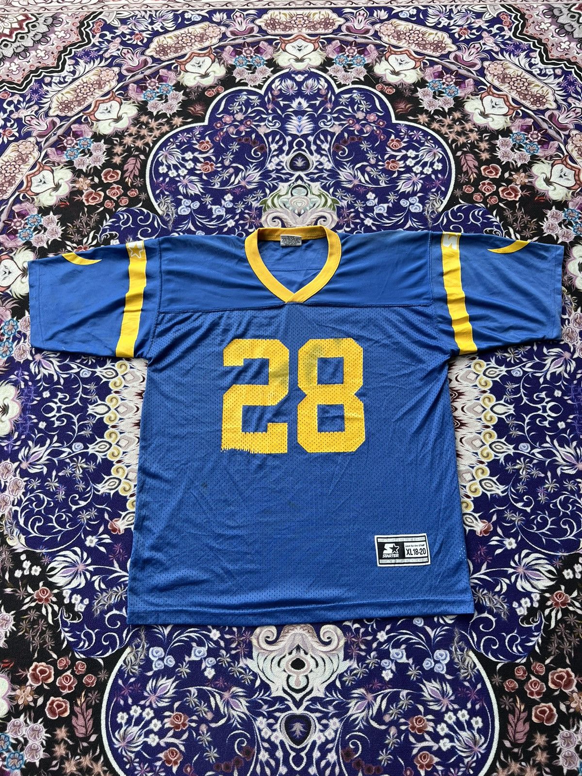 NFL × Starter (L) Vintage Marshall Faulk Los Angeles Rams NFL Jersey Size US L / EU 52-54 / 3 - 1 Thumbnail