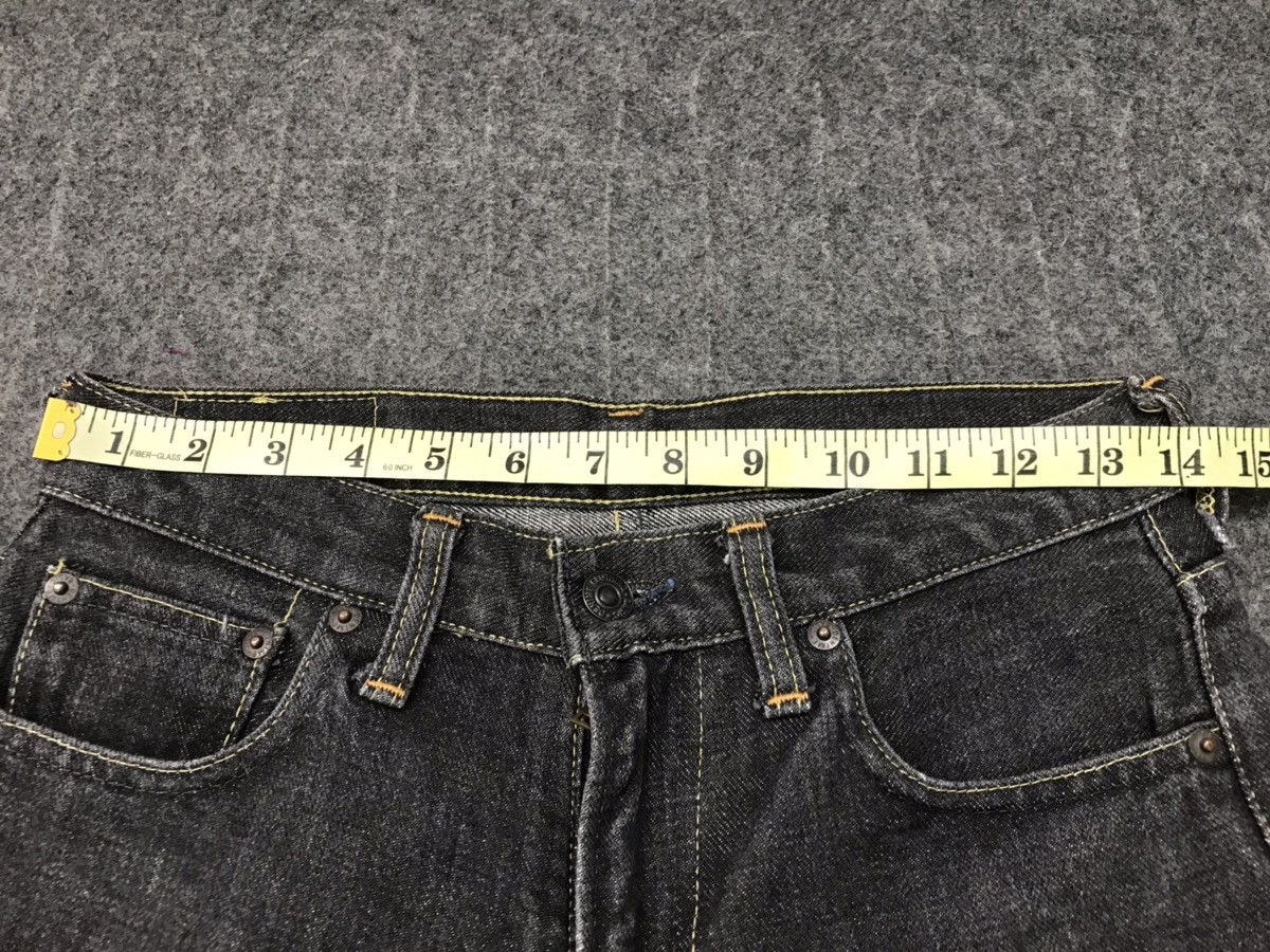Denime × Japanese Brand × Vintage Vintage Denime Jeans Black Selvedge Japan 🇯🇵 Size US 28 / EU 44 - 17 Thumbnail