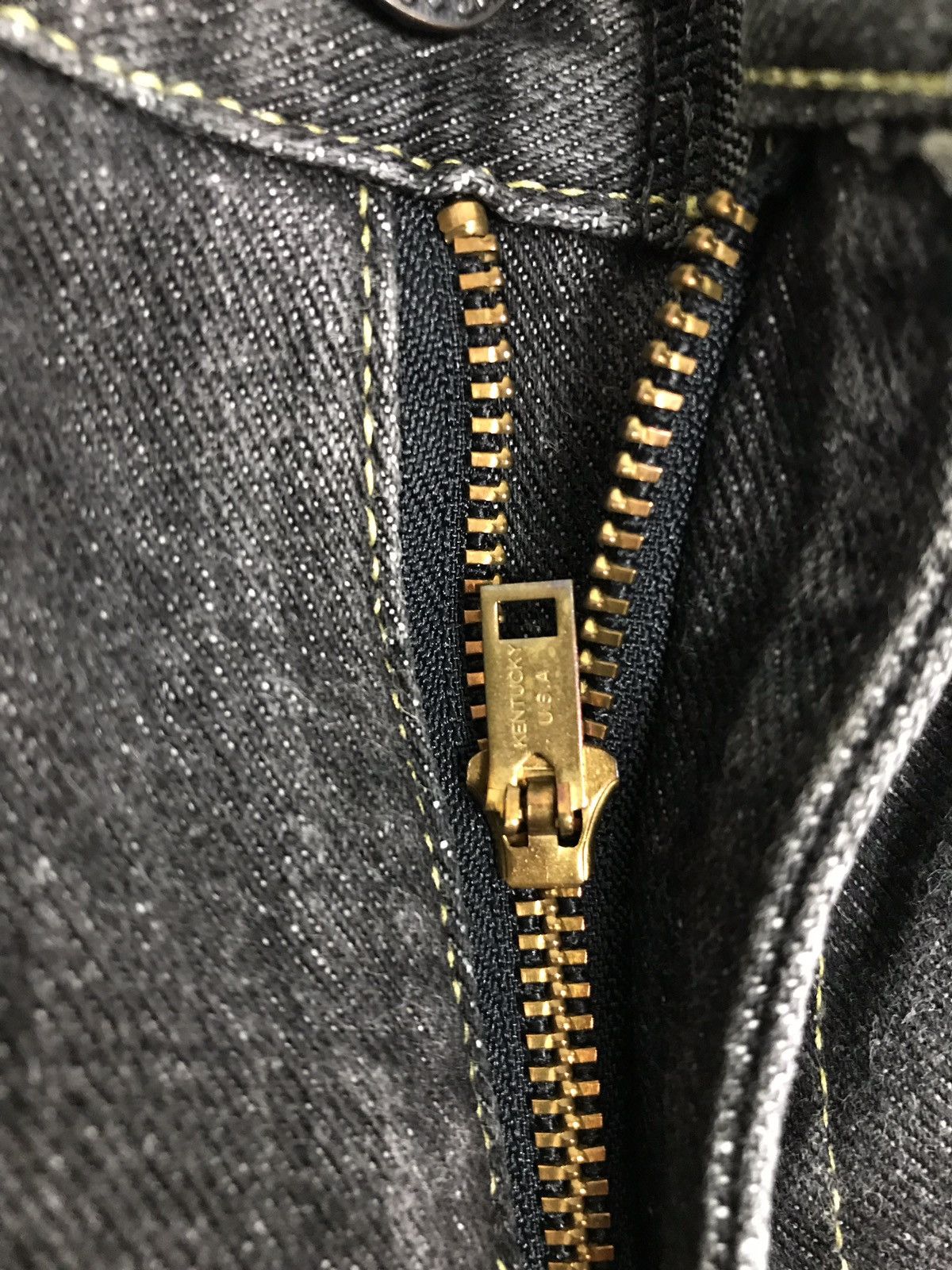 Denime × Japanese Brand × Vintage Vintage Denime Jeans Black Selvedge Japan 🇯🇵 Size US 28 / EU 44 - 9 Thumbnail