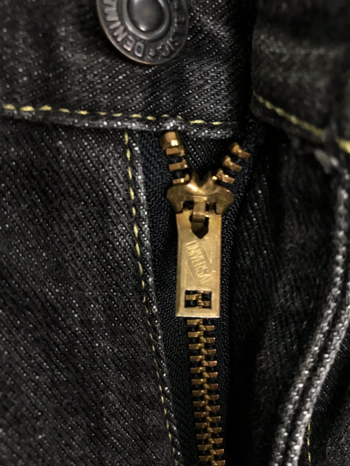 Denime × Japanese Brand × Vintage Vintage Denime Jeans Black Selvedge Japan 🇯🇵 Size US 28 / EU 44 - 8 Thumbnail