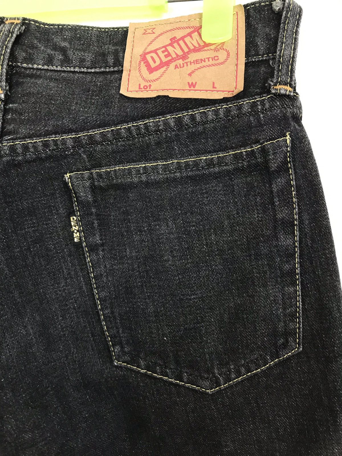 Denime × Japanese Brand × Vintage Vintage Denime Jeans Black Selvedge Japan 🇯🇵 Size US 28 / EU 44 - 12 Thumbnail