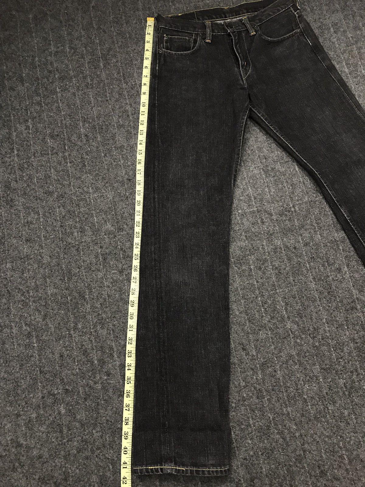 Denime × Japanese Brand × Vintage Vintage Denime Jeans Black Selvedge Japan 🇯🇵 Size US 28 / EU 44 - 21 Thumbnail