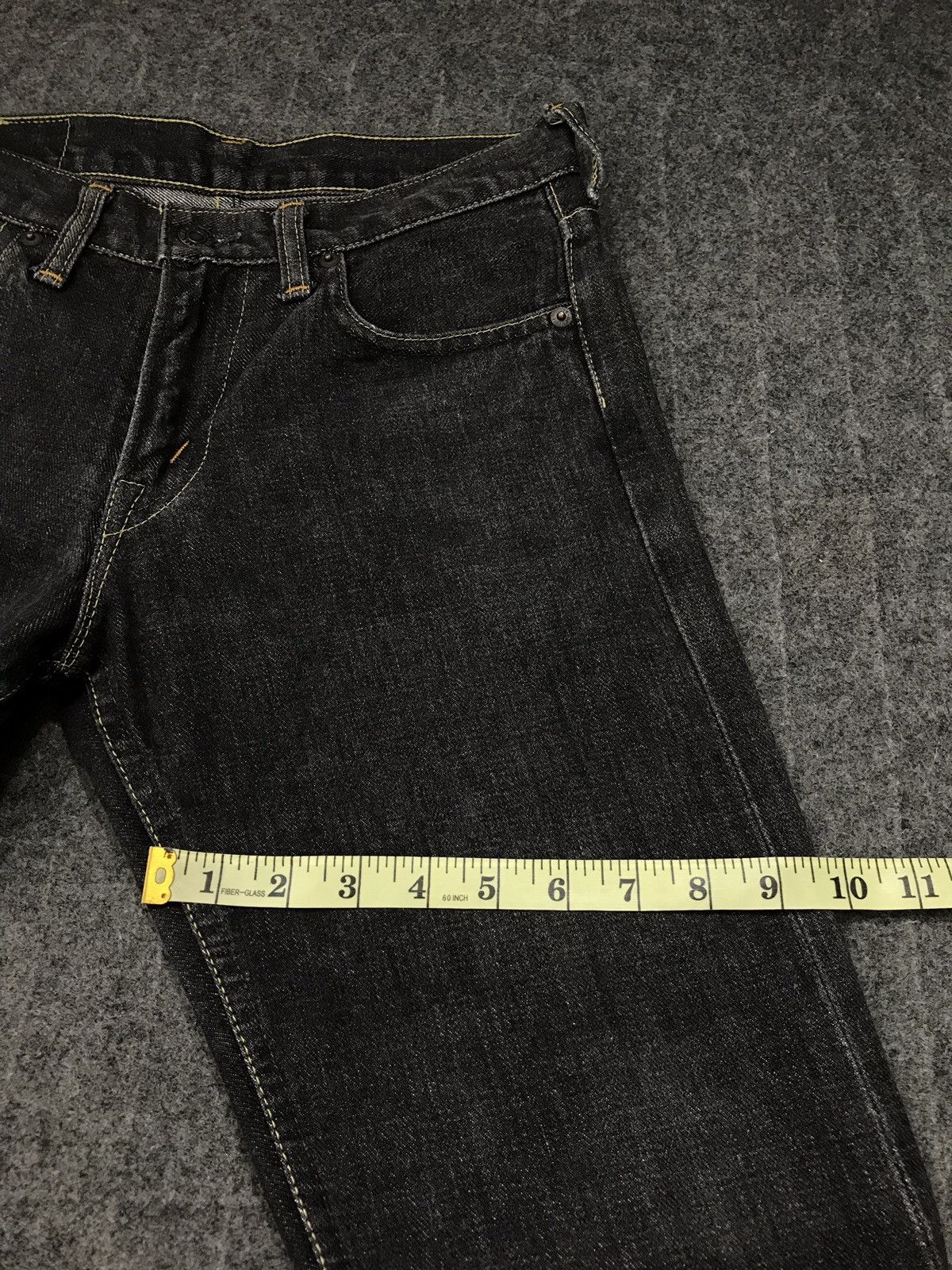 Denime × Japanese Brand × Vintage Vintage Denime Jeans Black Selvedge Japan 🇯🇵 Size US 28 / EU 44 - 19 Thumbnail