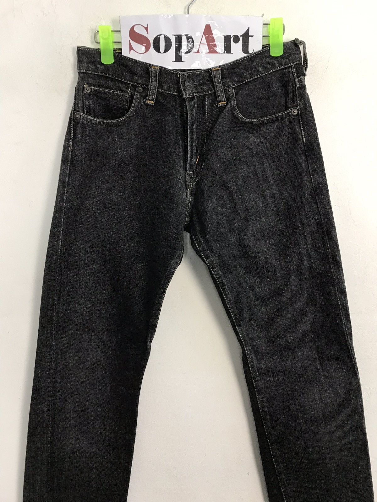 Denime × Japanese Brand × Vintage Vintage Denime Jeans Black Selvedge Japan 🇯🇵 Size US 28 / EU 44 - 3 Thumbnail