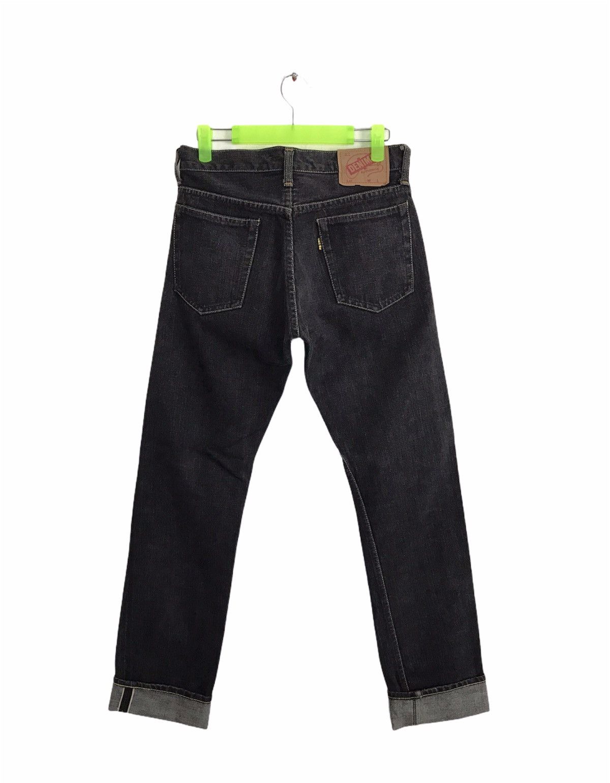 Denime × Japanese Brand × Vintage Vintage Denime Jeans Black Selvedge Japan 🇯🇵 Size US 28 / EU 44 - 2 Thumbnail