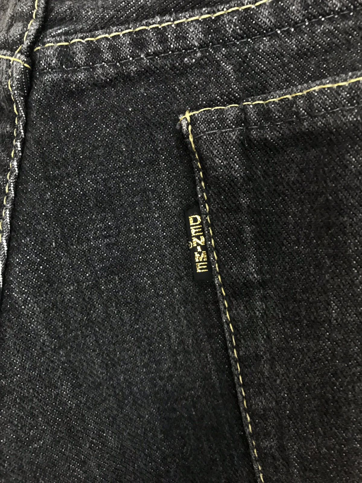 Denime × Japanese Brand × Vintage Vintage Denime Jeans Black Selvedge Japan 🇯🇵 Size US 28 / EU 44 - 13 Thumbnail