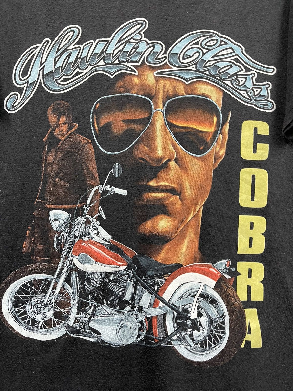 Other Rare Vintage Movie Cobra Sylvester Stallone Faded Shirt Size US M / EU 48-50 / 2 - 2 Thumbnail