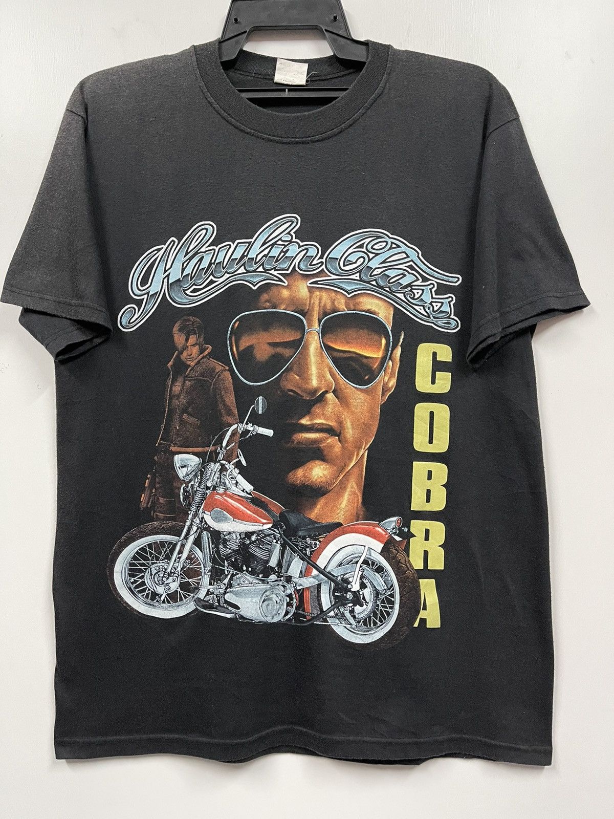 Other Rare Vintage Movie Cobra Sylvester Stallone Faded Shirt Size US M / EU 48-50 / 2 - 1 Thumbnail