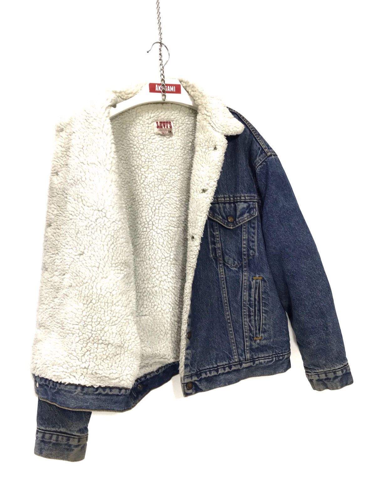 Levi's Vintage Clothing 🐎 Vtg 70s Levi’s Denim Jacket Sherpa Lining 1🟩3 Size US L / EU 52-54 / 3 - 2 Thumbnail