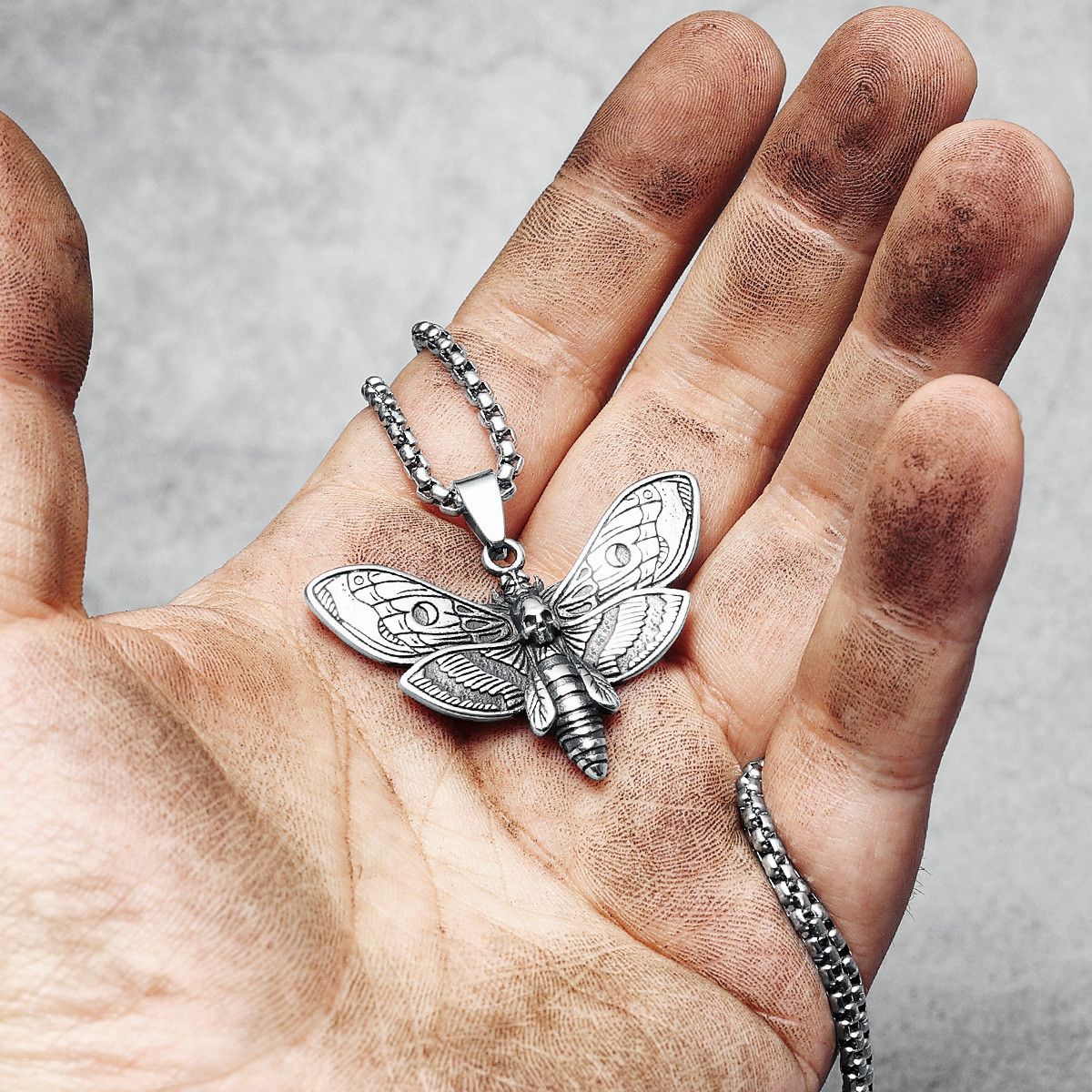 Jewelry 316L Stainless Steel Butterfly Pendant Necklace Size ONE SIZE - 3 Thumbnail