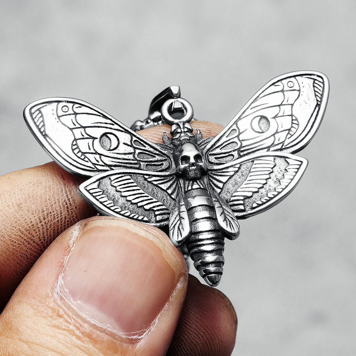 Jewelry 316L Stainless Steel Butterfly Pendant Necklace Size ONE SIZE - 1 Thumbnail