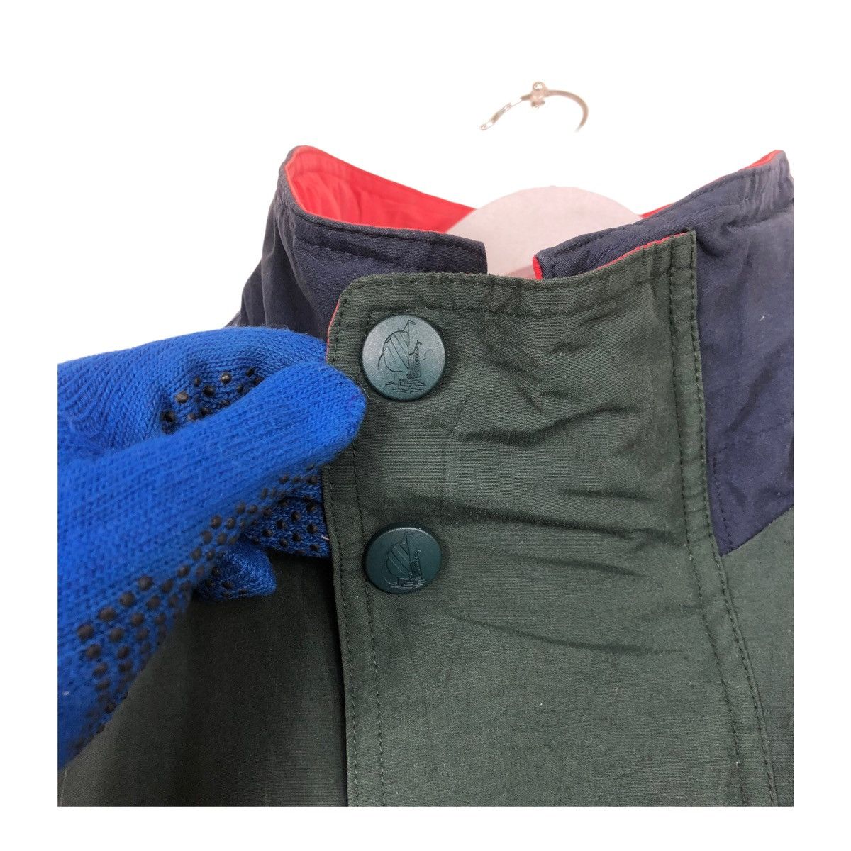 Japanese Brand × Vintage 💥90s NAUTICA SAILLING ZIPPER JACKET ARMY GREEN Size US S / EU 44-46 / 1 - 8 Thumbnail