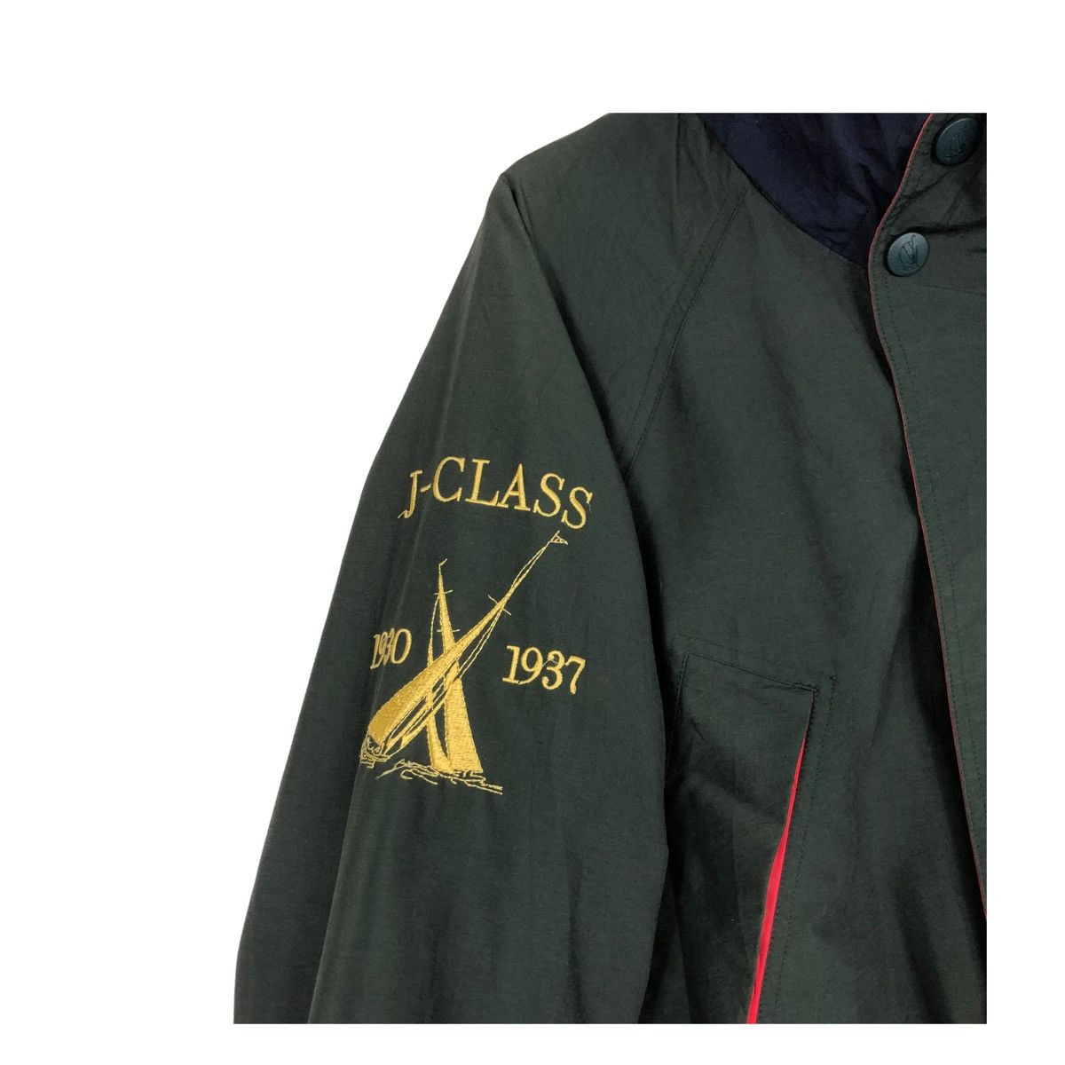 Japanese Brand × Vintage 💥90s NAUTICA SAILLING ZIPPER JACKET ARMY GREEN Size US S / EU 44-46 / 1 - 7 Thumbnail
