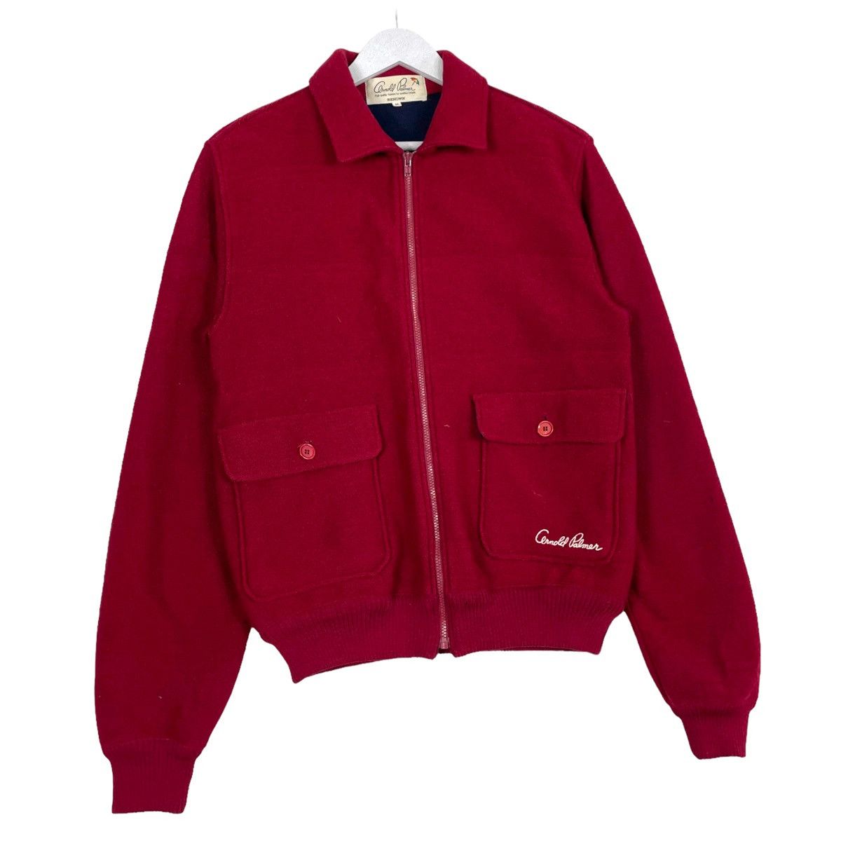 💥80s ARNOLD PALMER HYBRID RIOT ZIPPER JACKET