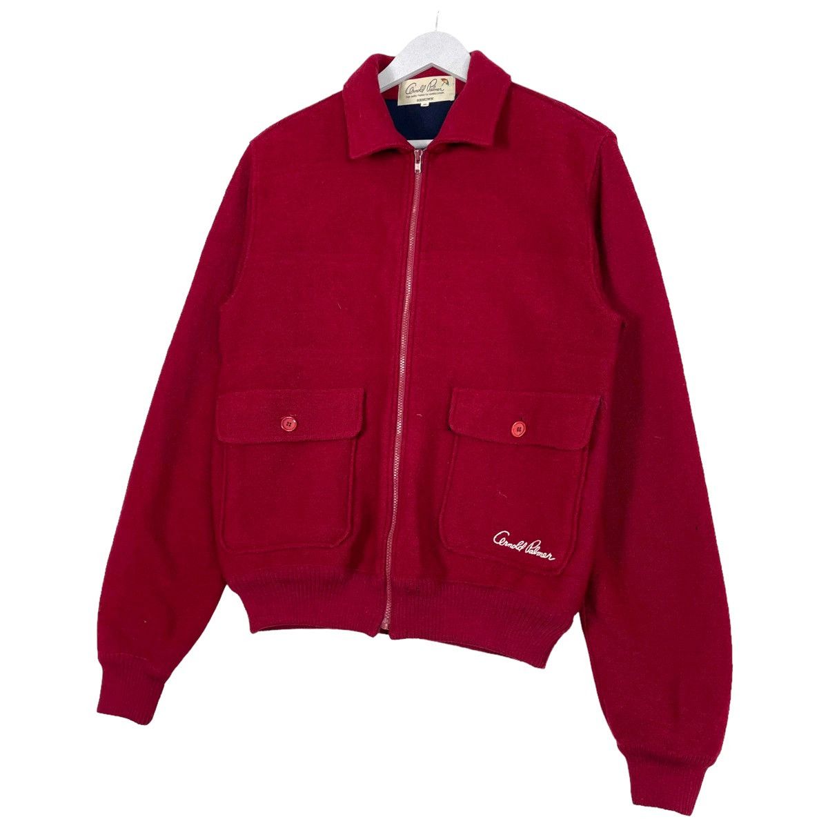 Designer × Japanese Brand × Vintage 💥80s ARNOLD PALMER HYBRID RIOT ZIPPER JACKET Size US M / EU 48-50 / 2 - 3 Thumbnail