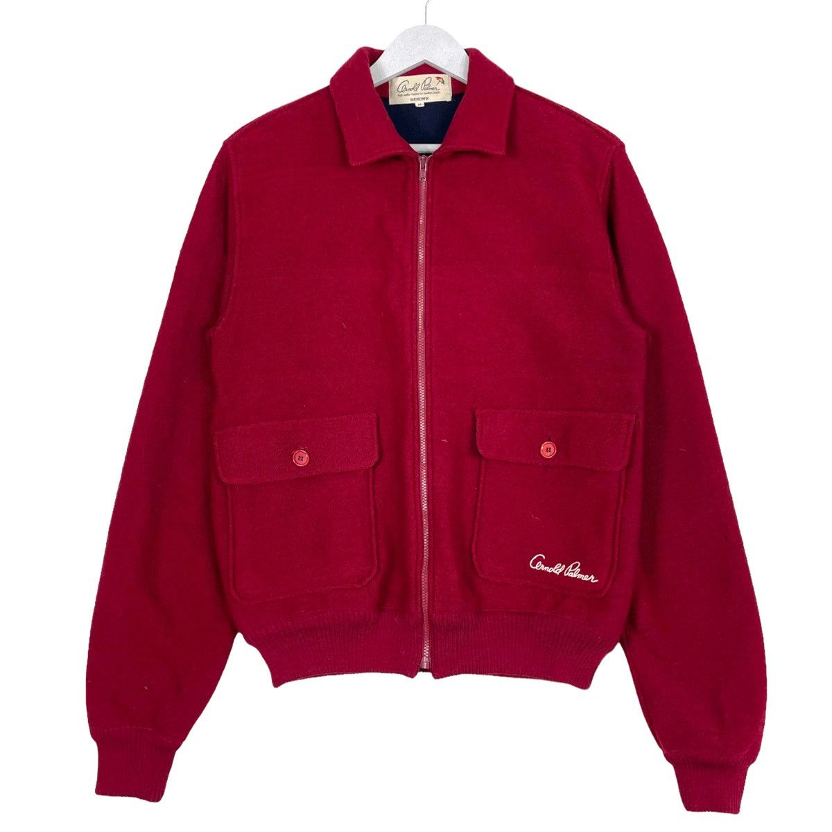 Designer × Japanese Brand × Vintage 💥80s ARNOLD PALMER HYBRID RIOT ZIPPER JACKET Size US M / EU 48-50 / 2 - 1 Thumbnail