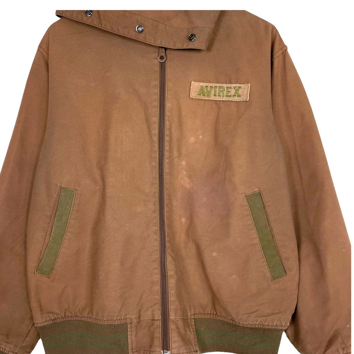 Avirex × Japanese Brand SICK💥AVIREX SUNFADED HOODIE BOMBER JACKET Size US L / EU 52-54 / 3 - 5 Thumbnail