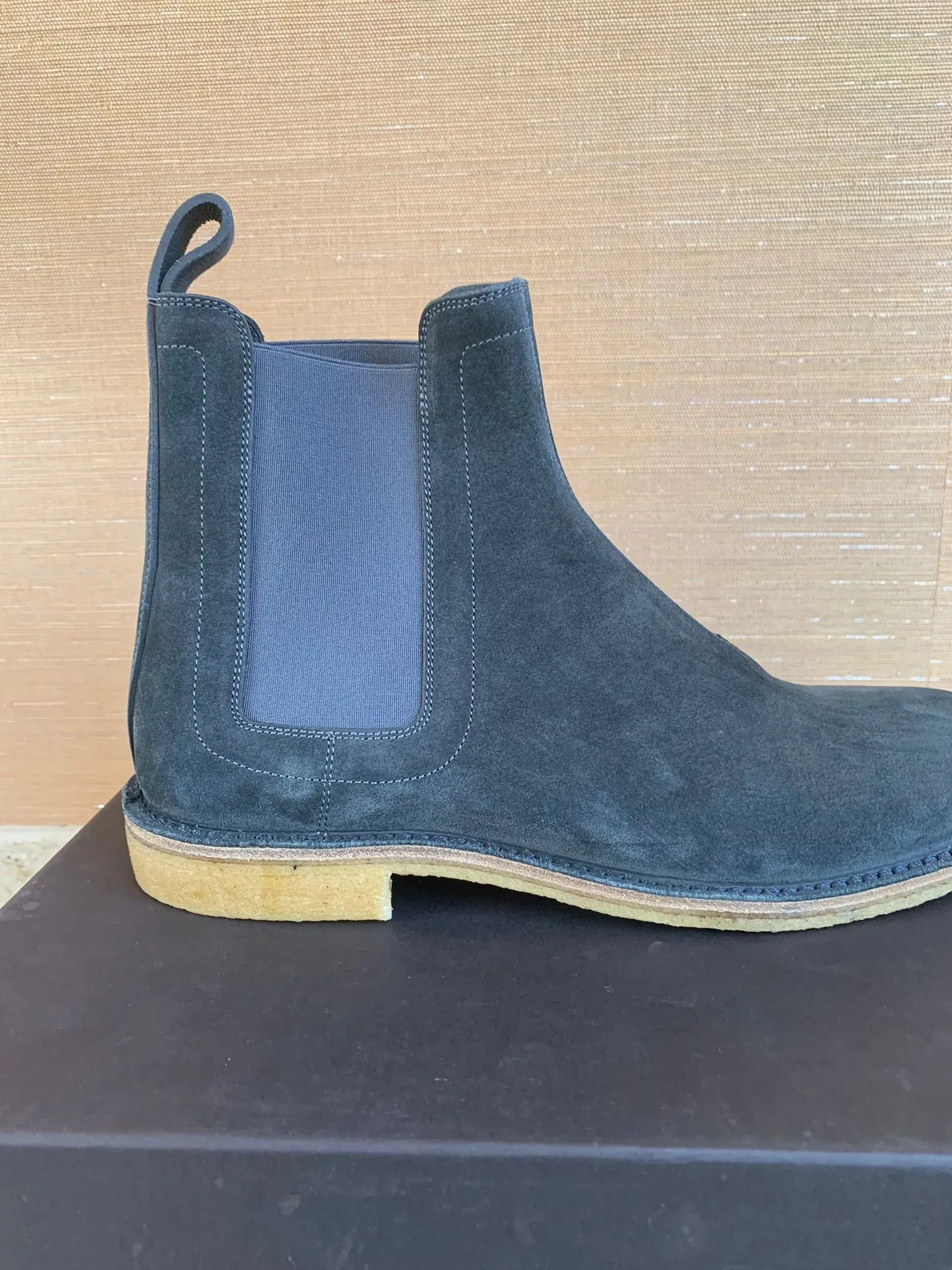 Bottega Veneta o1rshd FITS 46.5 / Classic Chelsea Boots in Washed Blue Size US 12 / EU 45 - 2 Thumbnail