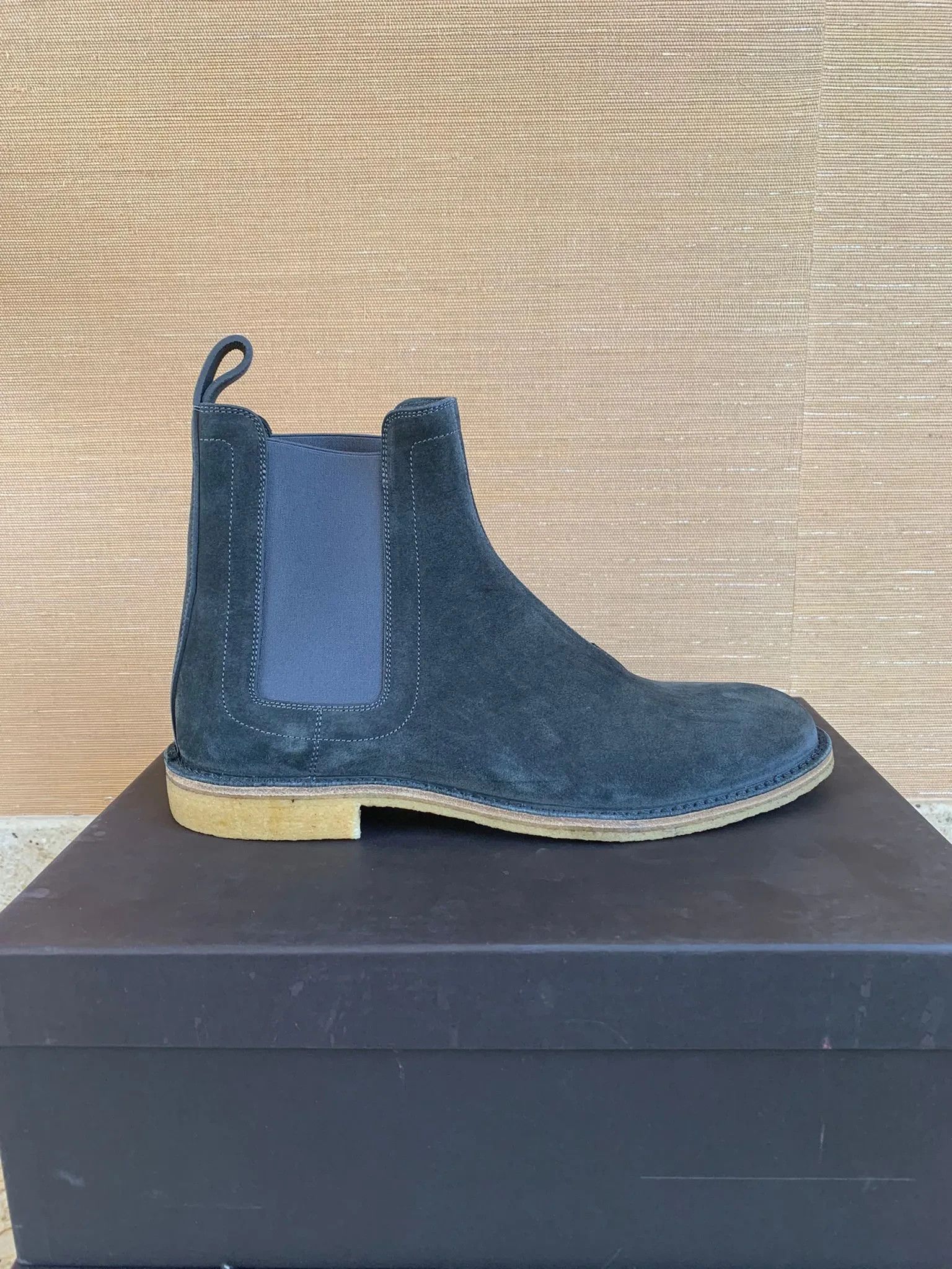 Bottega Veneta o1rshd FITS 46.5 / Classic Chelsea Boots in Washed Blue Size US 12 / EU 45 - 3 Thumbnail