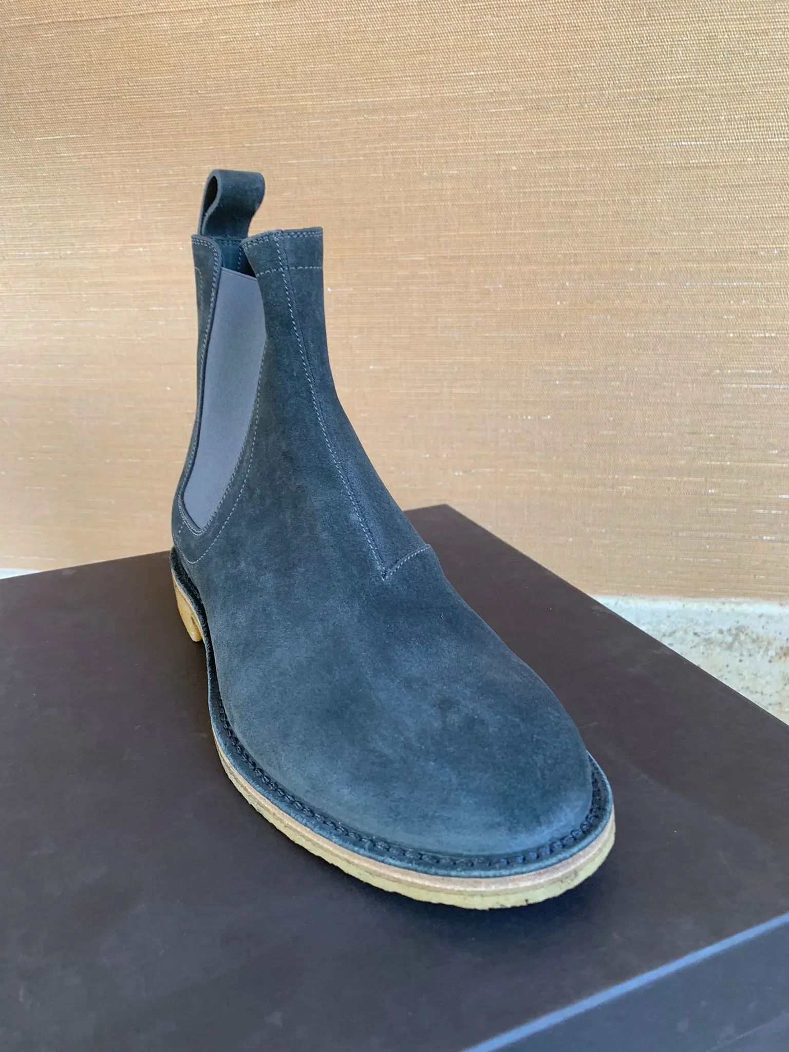 Bottega Veneta o1rshd FITS 46.5 / Classic Chelsea Boots in Washed Blue Size US 12 / EU 45 - 4 Thumbnail