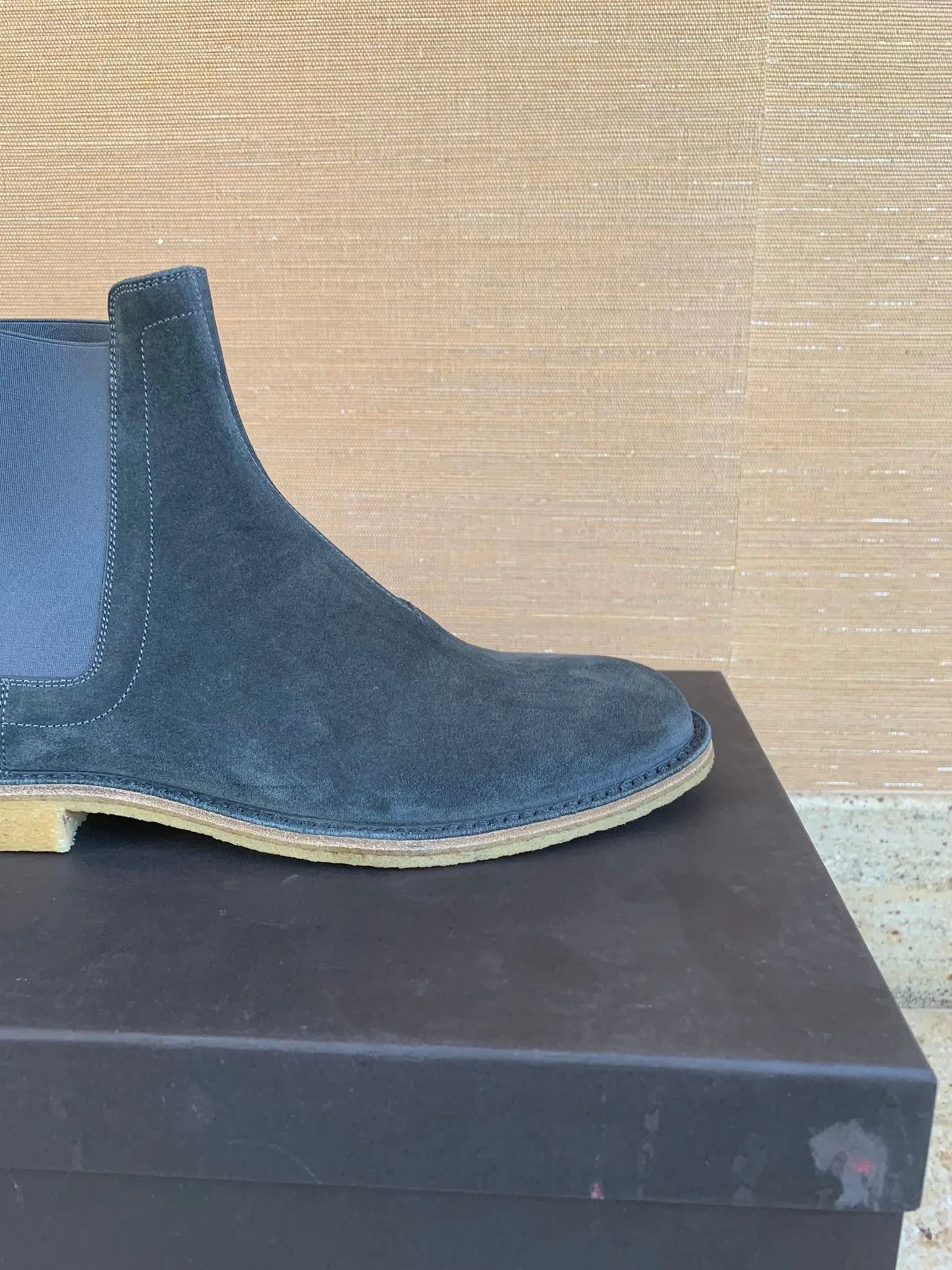 Bottega Veneta o1rshd FITS 46.5 / Classic Chelsea Boots in Washed Blue Size US 12 / EU 45 - 5 Thumbnail