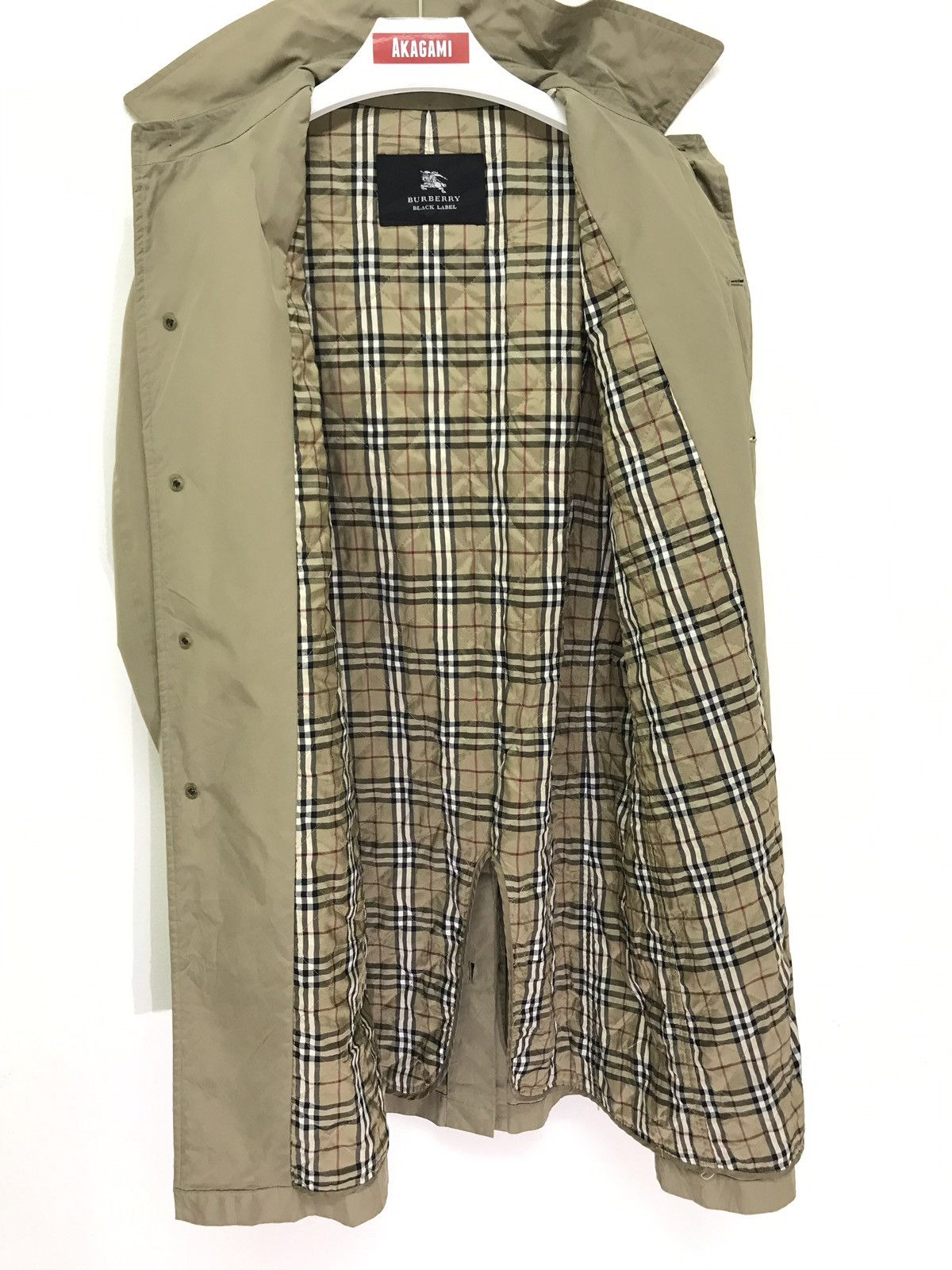 Burberry 🐎Burberry Black Label Trench Coat Nova Check Size US M / EU 48-50 / 2 - 2 Thumbnail
