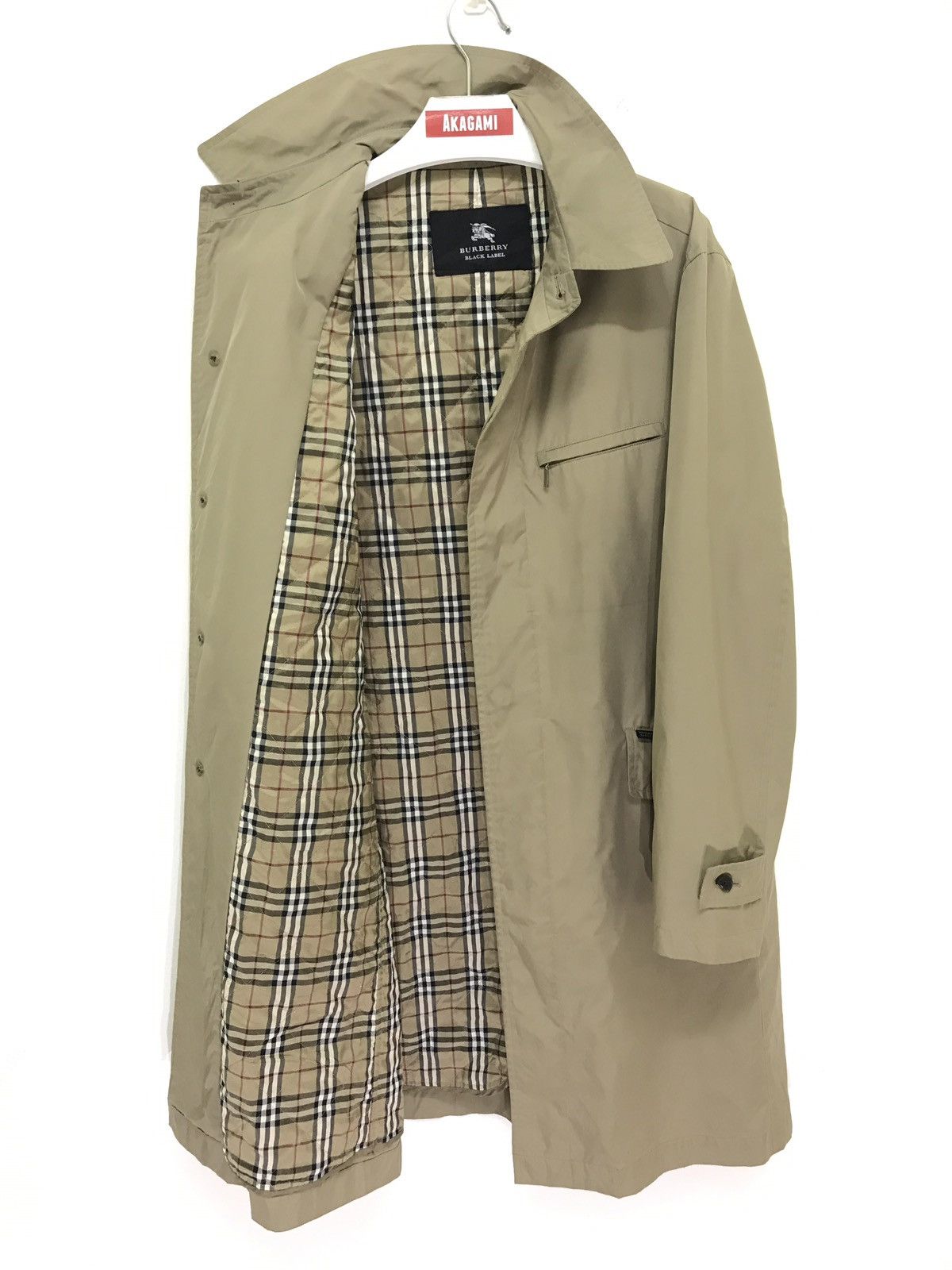 Burberry 🐎Burberry Black Label Trench Coat Nova Check Size US M / EU 48-50 / 2 - 1 Thumbnail