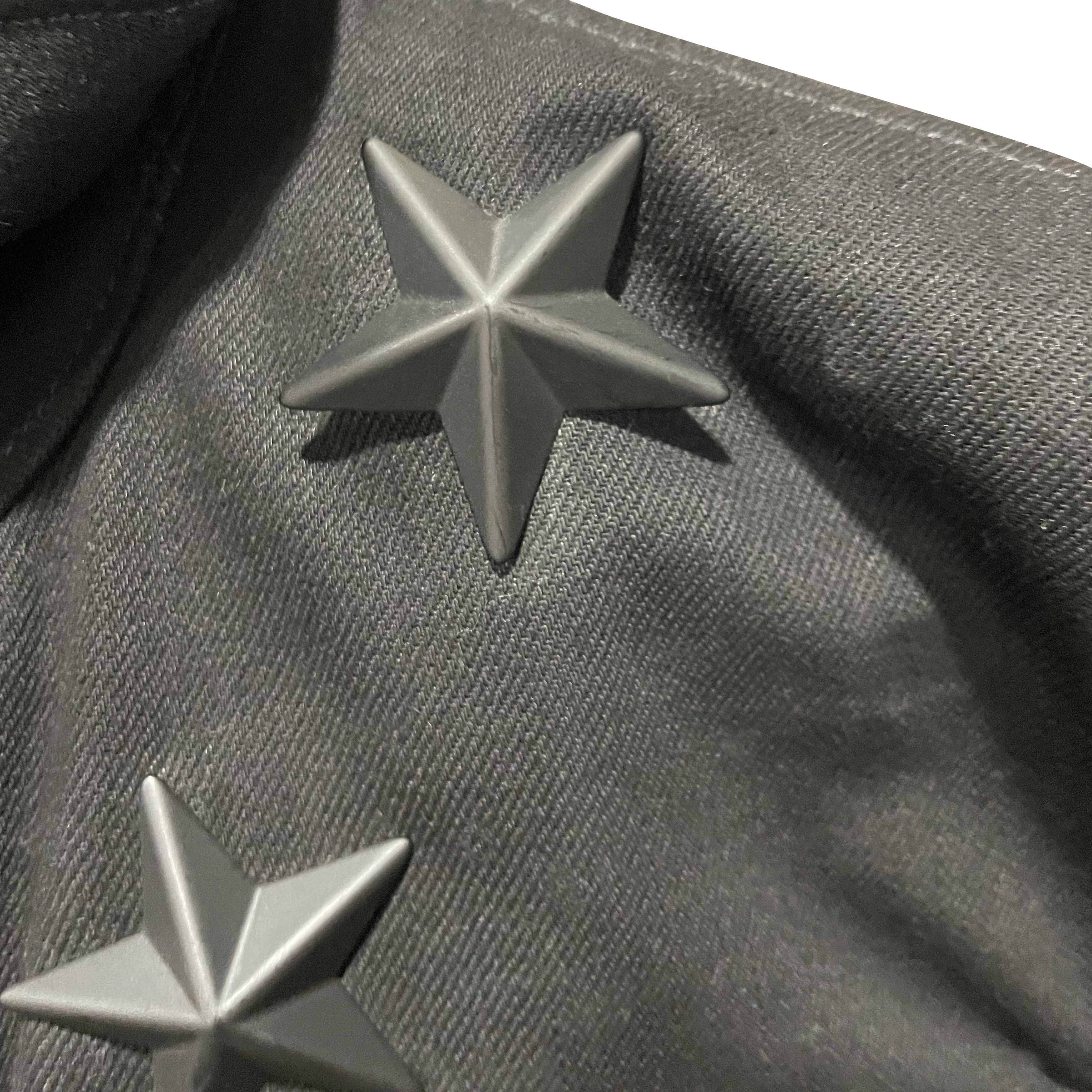 Givenchy 🔴 Givenchy Star-Studded Denim Jacket - Black Size US S / EU 44-46 / 1 - 8 Thumbnail