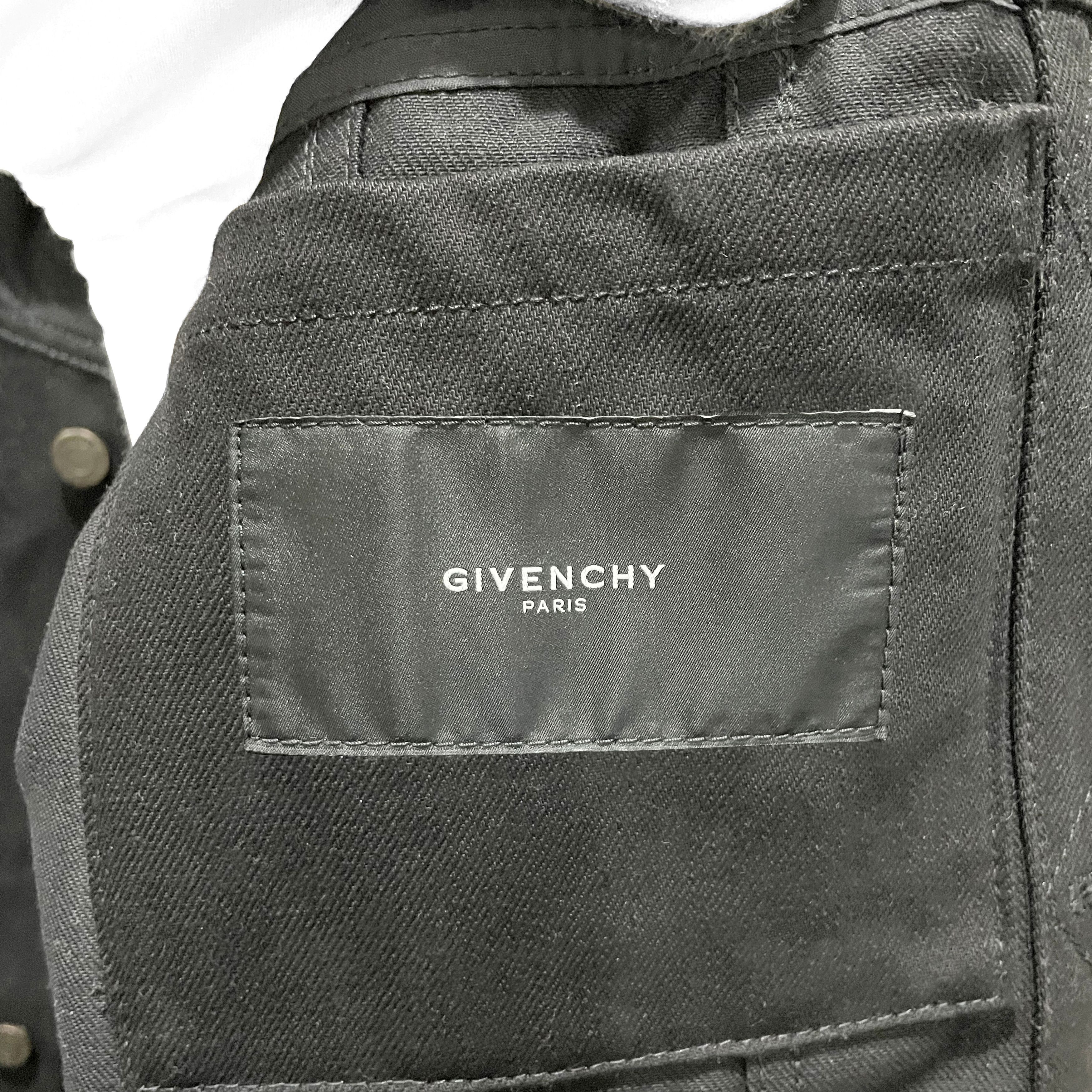 Givenchy 🔴 Givenchy Star-Studded Denim Jacket - Black Size US S / EU 44-46 / 1 - 11 Thumbnail