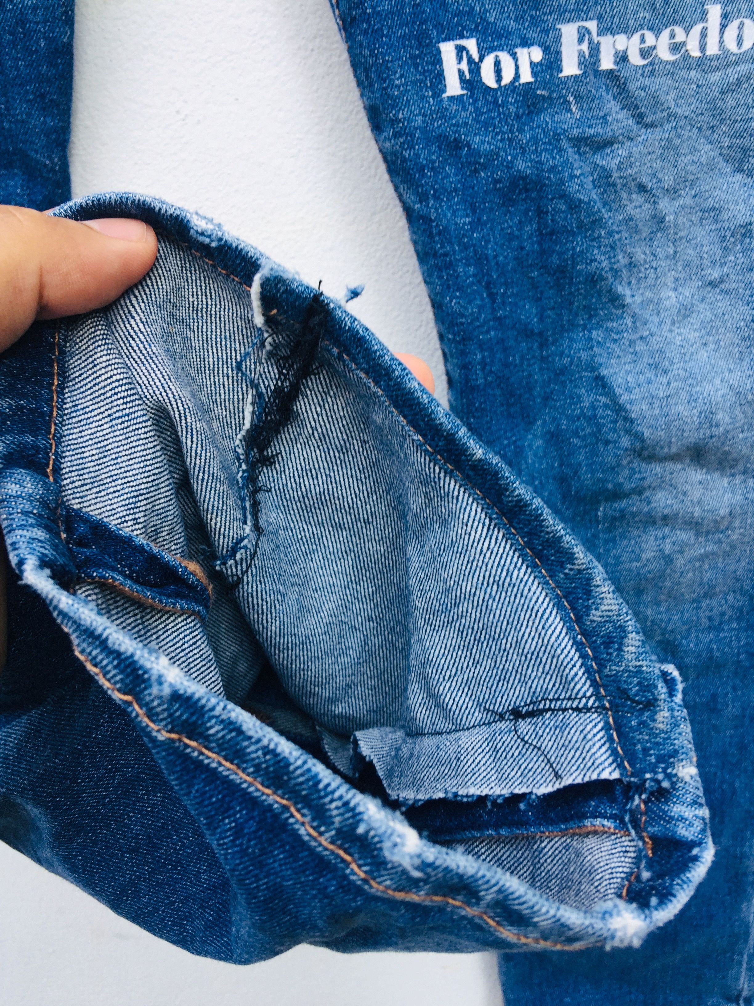 Japanese Brand × Vintage Vintage Max Mara Distressed Custom Travis Scott Style Size 29" - 9 Thumbnail