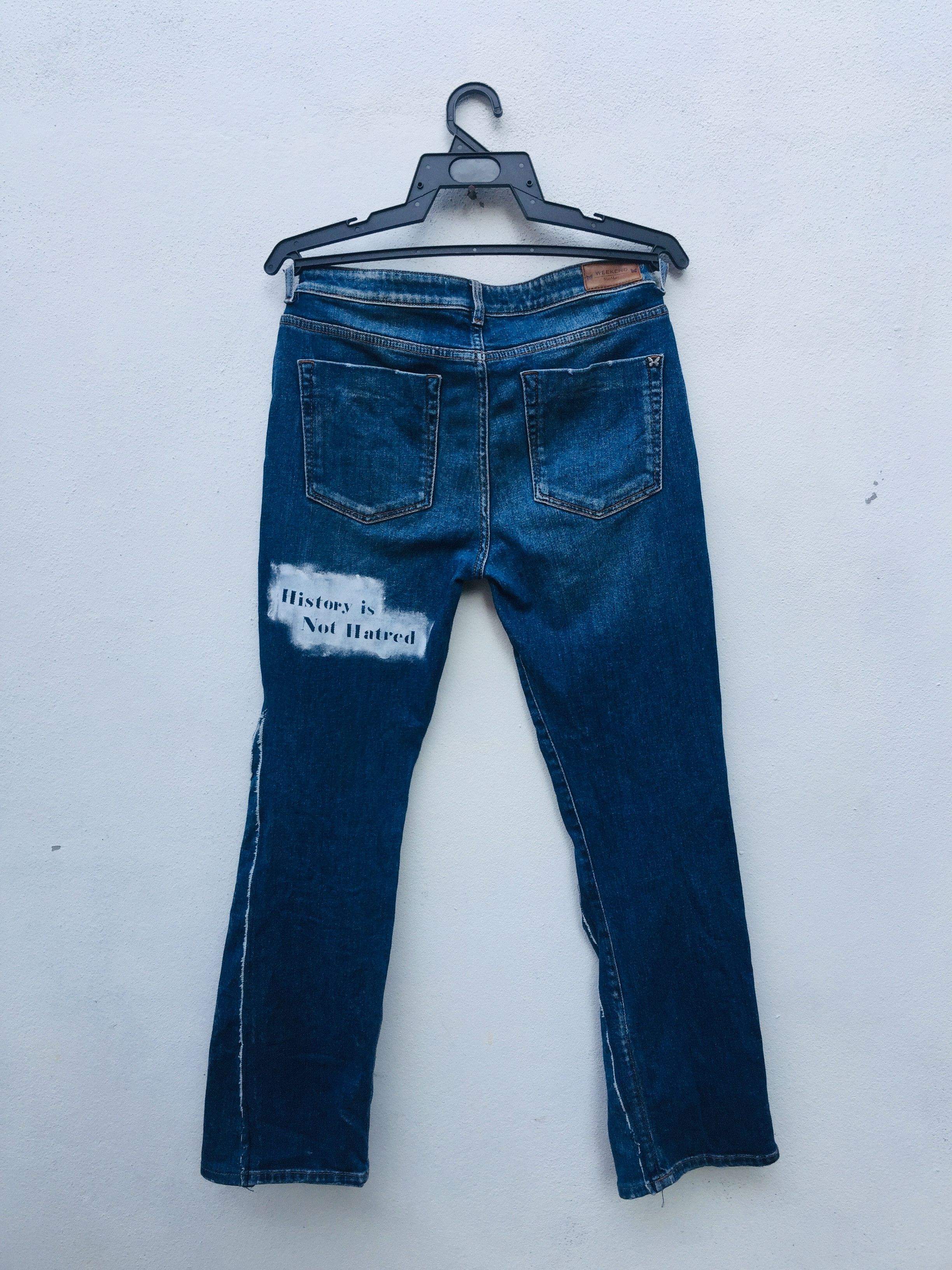Japanese Brand × Vintage Vintage Max Mara Distressed Custom Travis Scott Style Size 29" - 3 Thumbnail