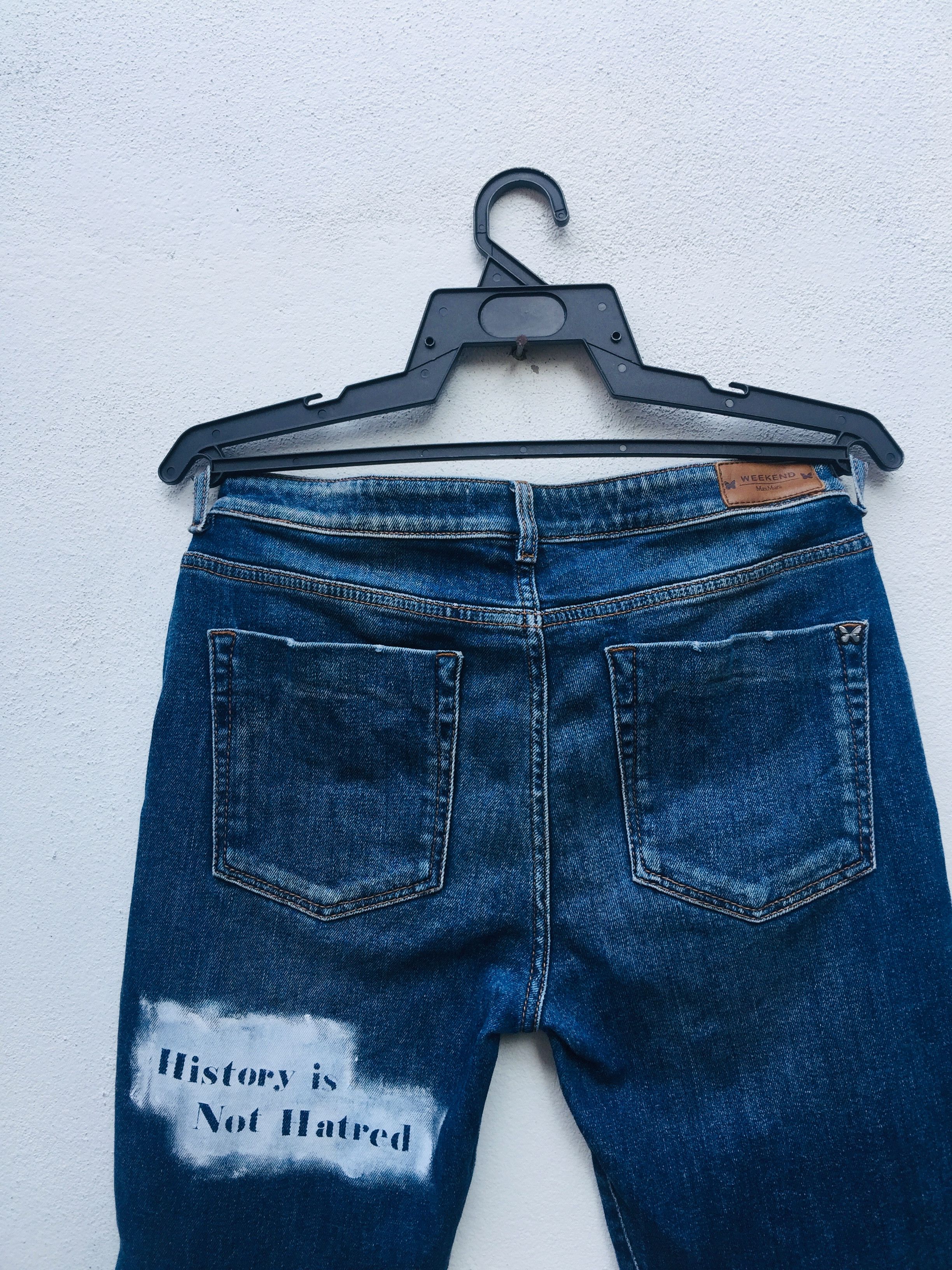 Japanese Brand × Vintage Vintage Max Mara Distressed Custom Travis Scott Style Size 29" - 12 Thumbnail