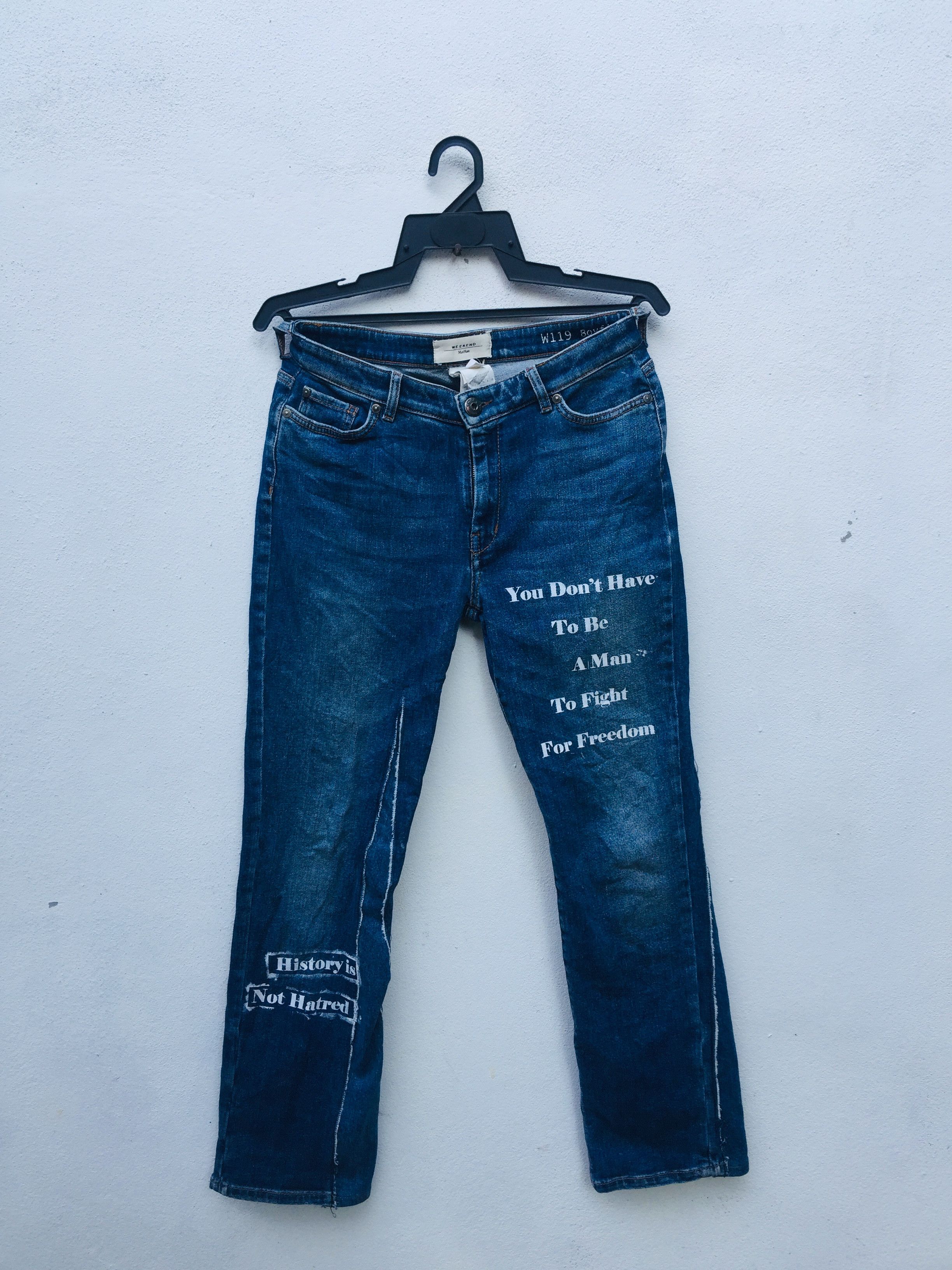Vintage Max Mara Distressed Custom Travis Scott Style