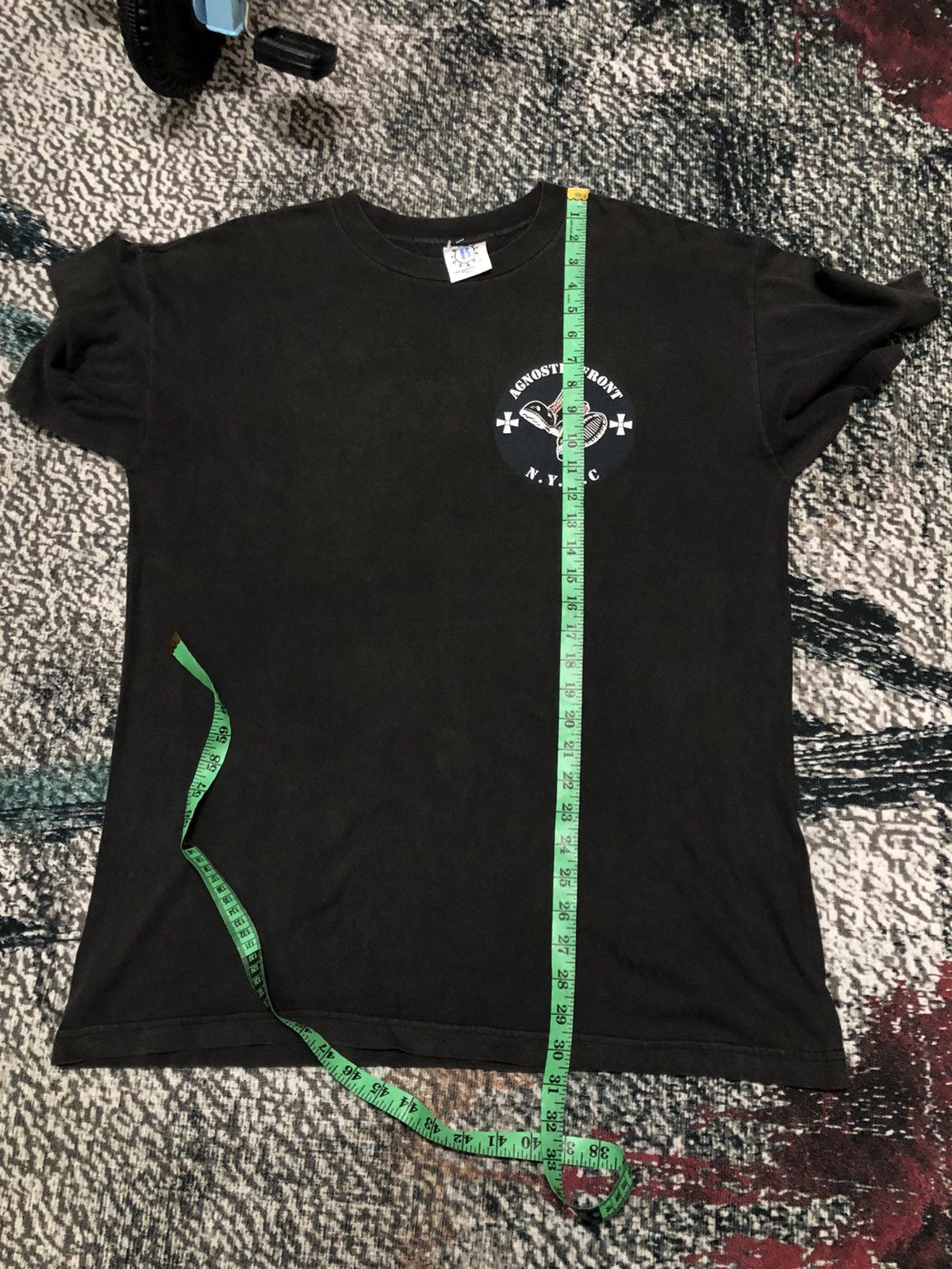Band Tees × Vintage Vintage 90s AGNOSTIC FRONT N.Y.H.C Band Tee Size US XL / EU 56 / 4 - 10 Thumbnail