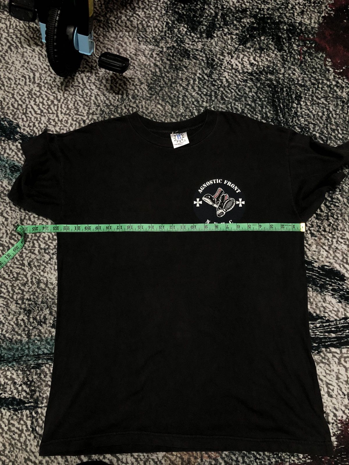 Band Tees × Vintage Vintage 90s AGNOSTIC FRONT N.Y.H.C Band Tee Size US XL / EU 56 / 4 - 11 Thumbnail