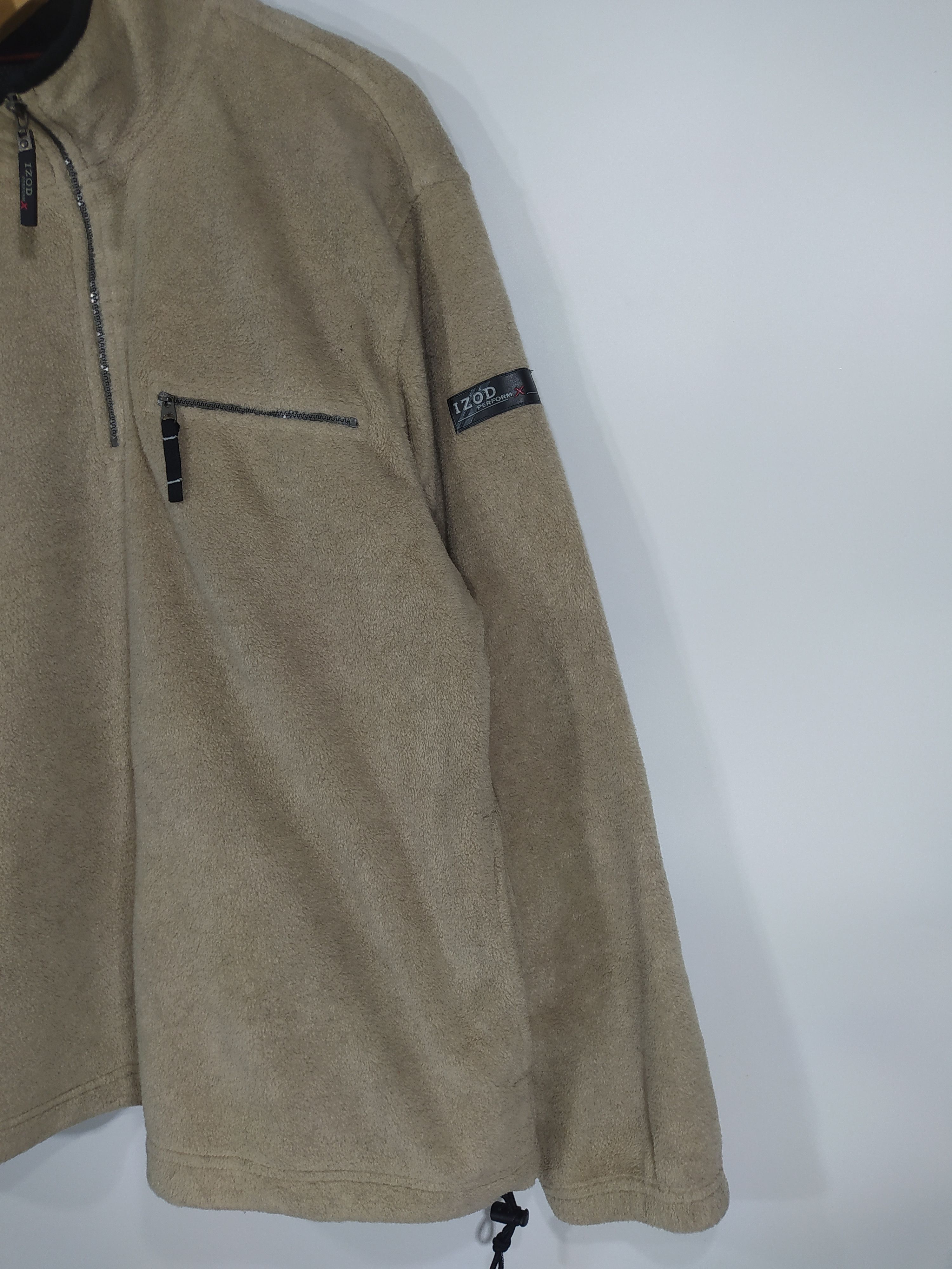 🔥BEST OFFER Vintage Izod Perform Fleece Half Zipped