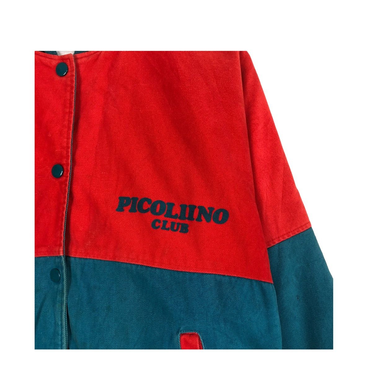 Japanese Brand × Vintage 💥80s PICOLIINO CLUB BUTTON BOMBER VARSITY JACKET Size US XS / EU 42 / 0 - 9 Thumbnail