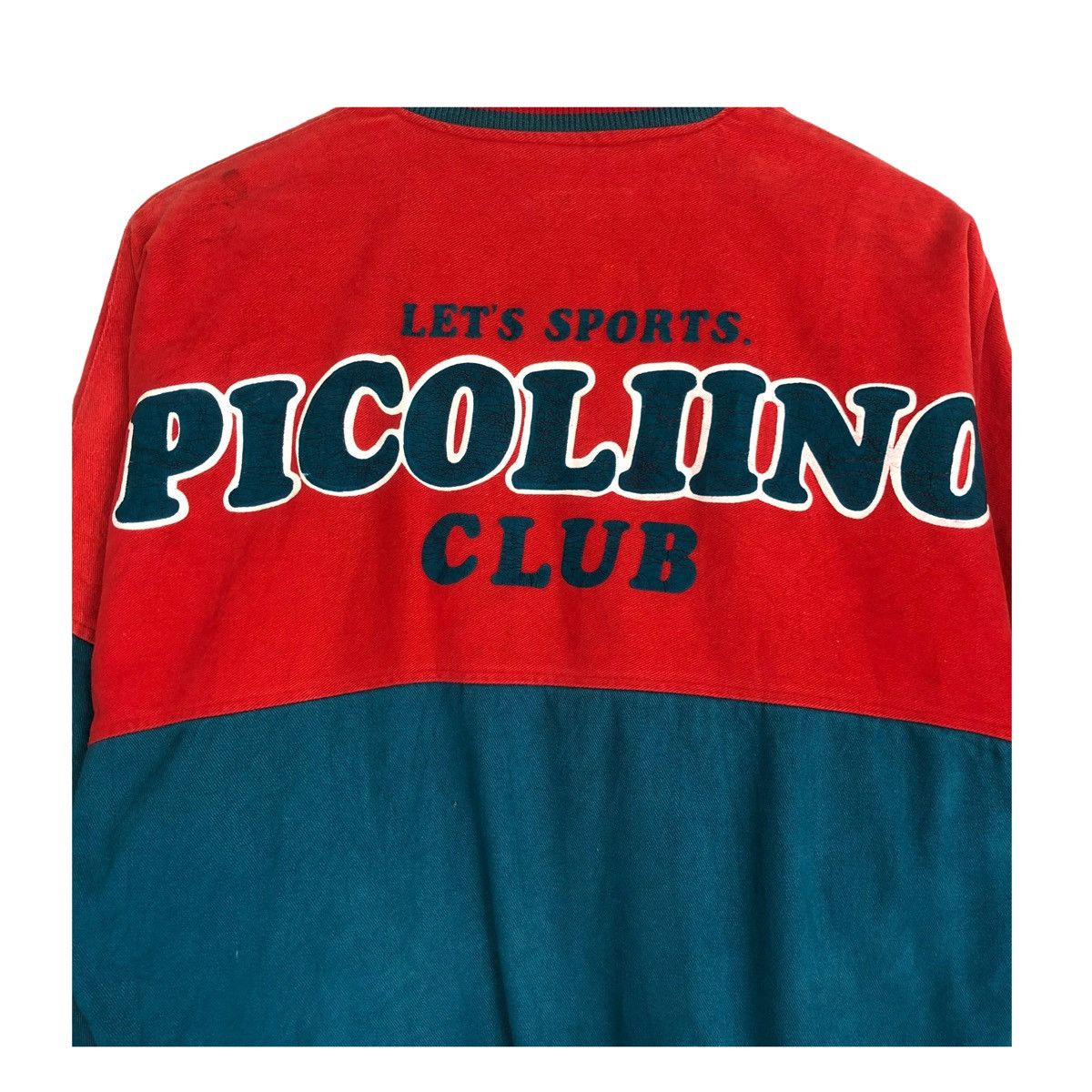 Japanese Brand × Vintage 💥80s PICOLIINO CLUB BUTTON BOMBER VARSITY JACKET Size US XS / EU 42 / 0 - 2 Thumbnail