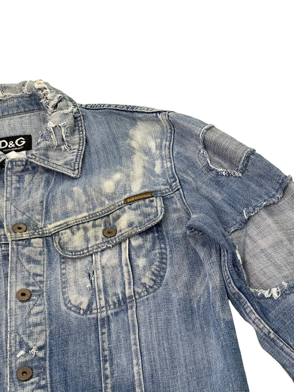 Dolce & Gabbana Distress Patchwork Denim Dolce & Gabbana Italy Vtg 4🟩8 Size US M / EU 48-50 / 2 - 8 Thumbnail