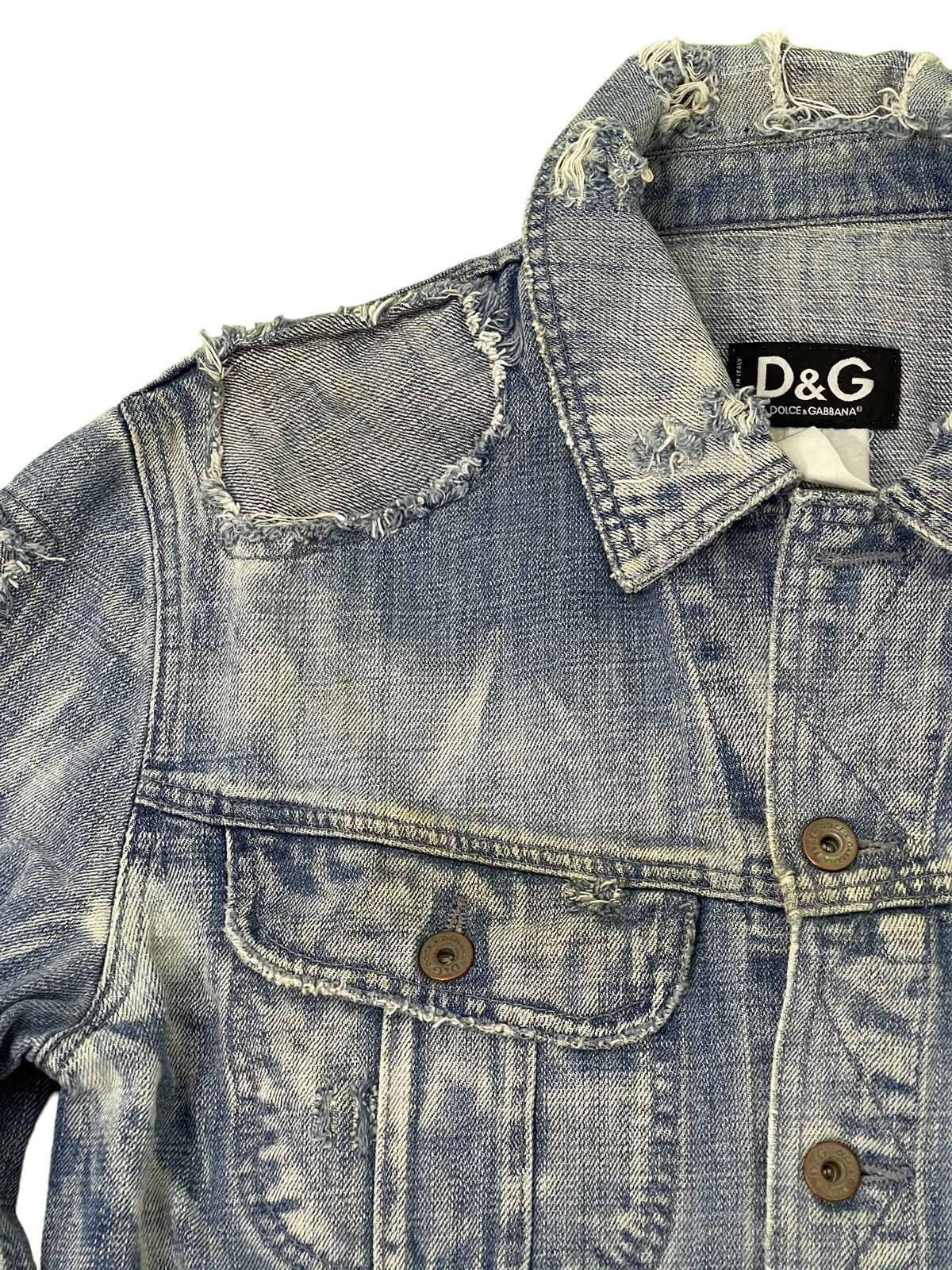 Dolce & Gabbana Distress Patchwork Denim Dolce & Gabbana Italy Vtg 4🟩8 Size US M / EU 48-50 / 2 - 9 Thumbnail