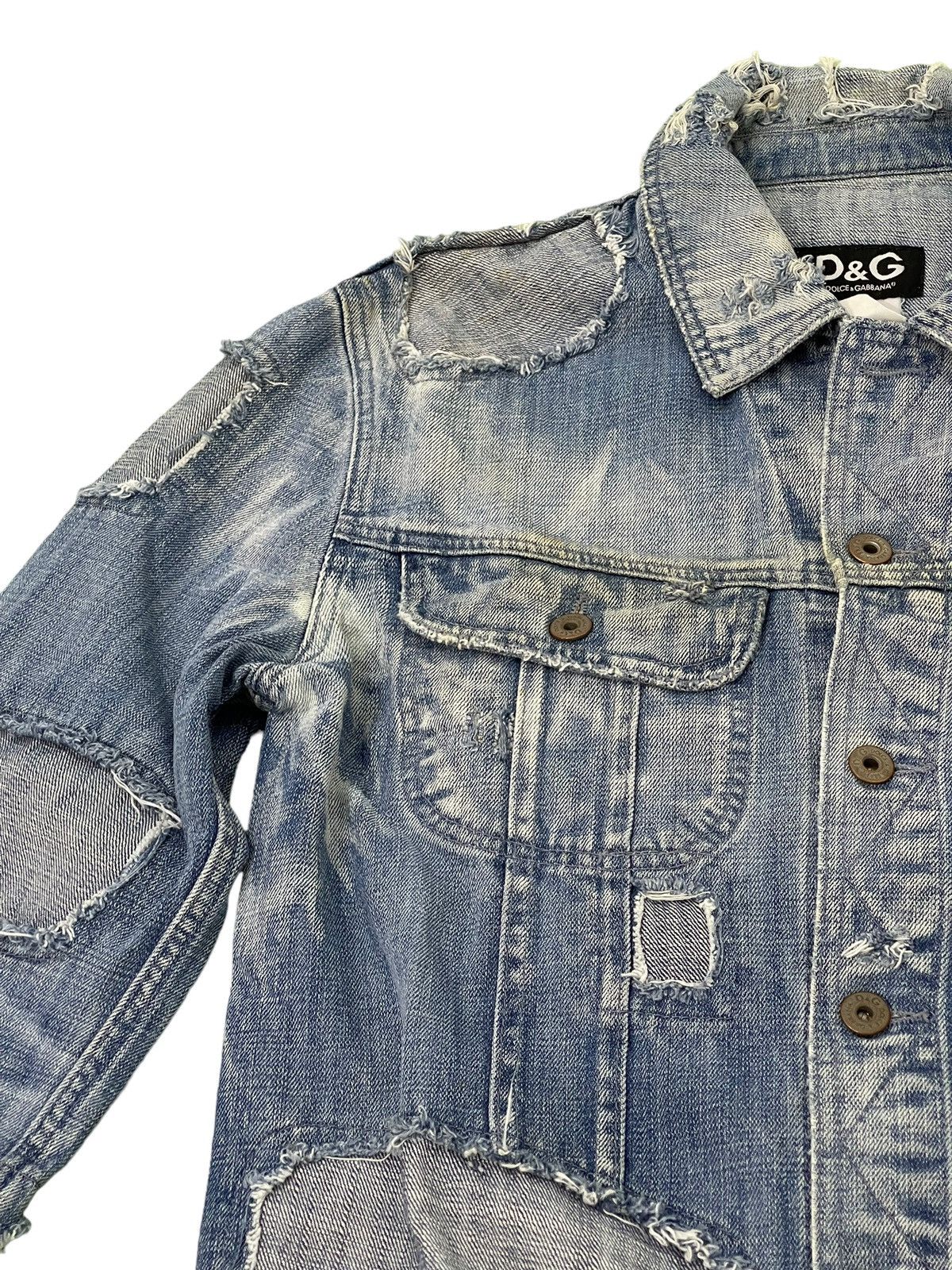Dolce & Gabbana Distress Patchwork Denim Dolce & Gabbana Italy Vtg 4🟩8 Size US M / EU 48-50 / 2 - 1 Thumbnail