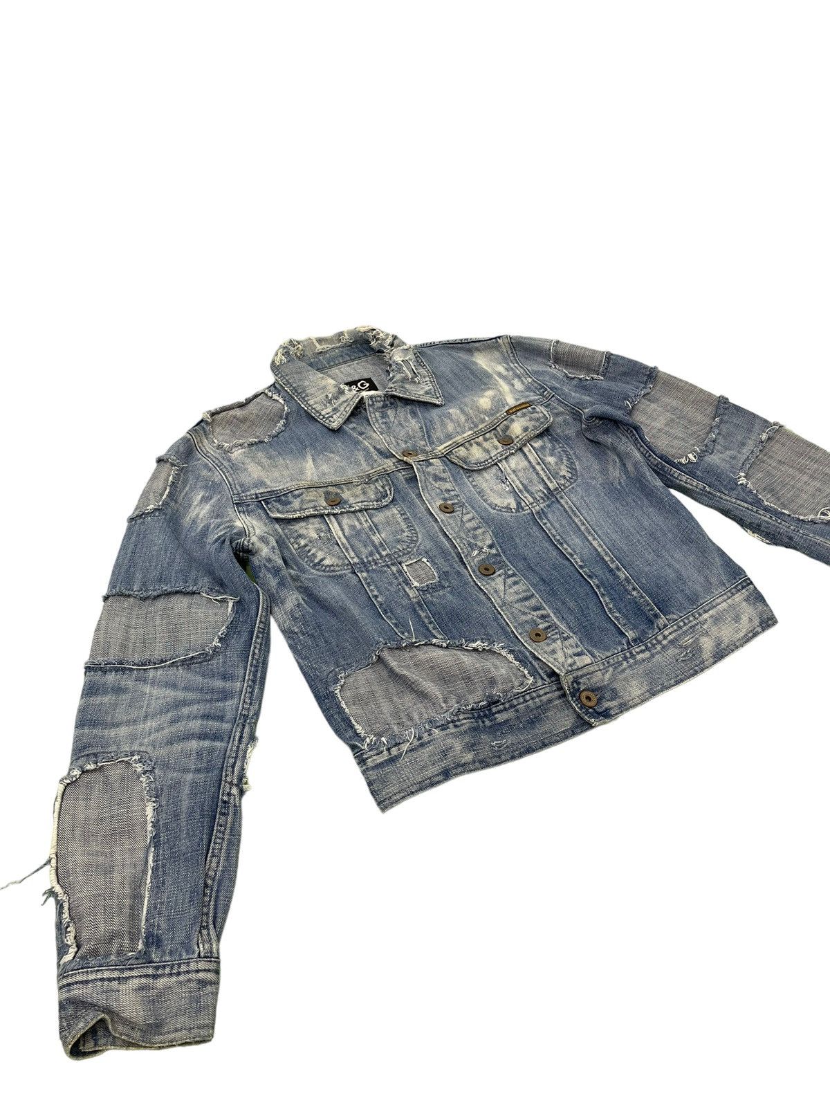 Dolce & Gabbana Distress Patchwork Denim Dolce & Gabbana Italy Vtg 4🟩8 Size US M / EU 48-50 / 2 - 3 Thumbnail