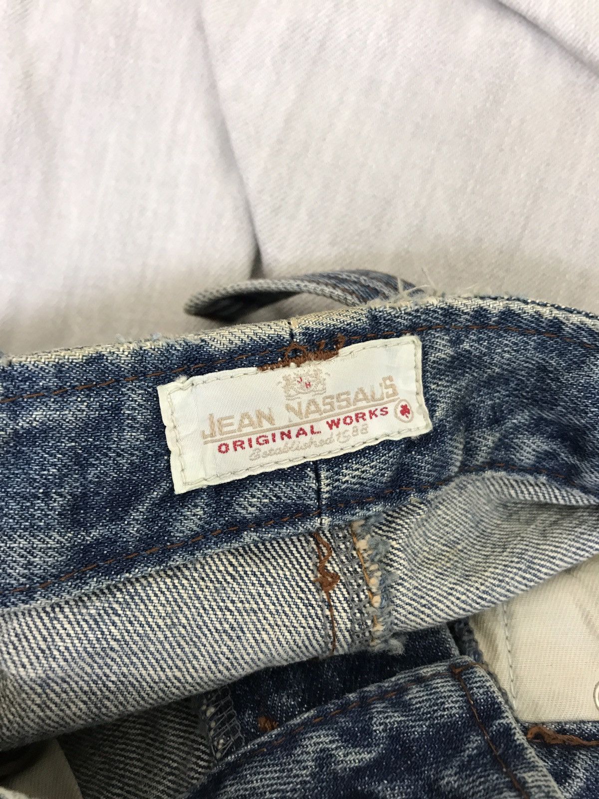 Japanese Brand Jean Nassaus California Patchwork Denim Pant Regular Size US 31 - 9 Thumbnail
