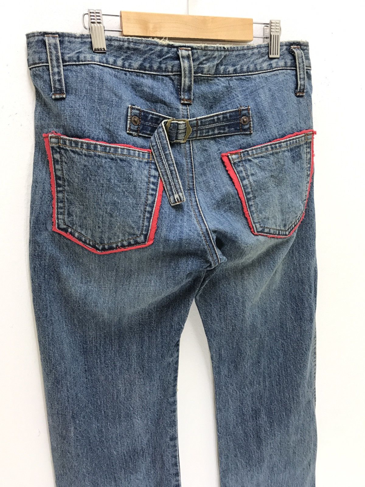 Japanese Brand Jean Nassaus California Patchwork Denim Pant Regular Size US 31 - 8 Thumbnail