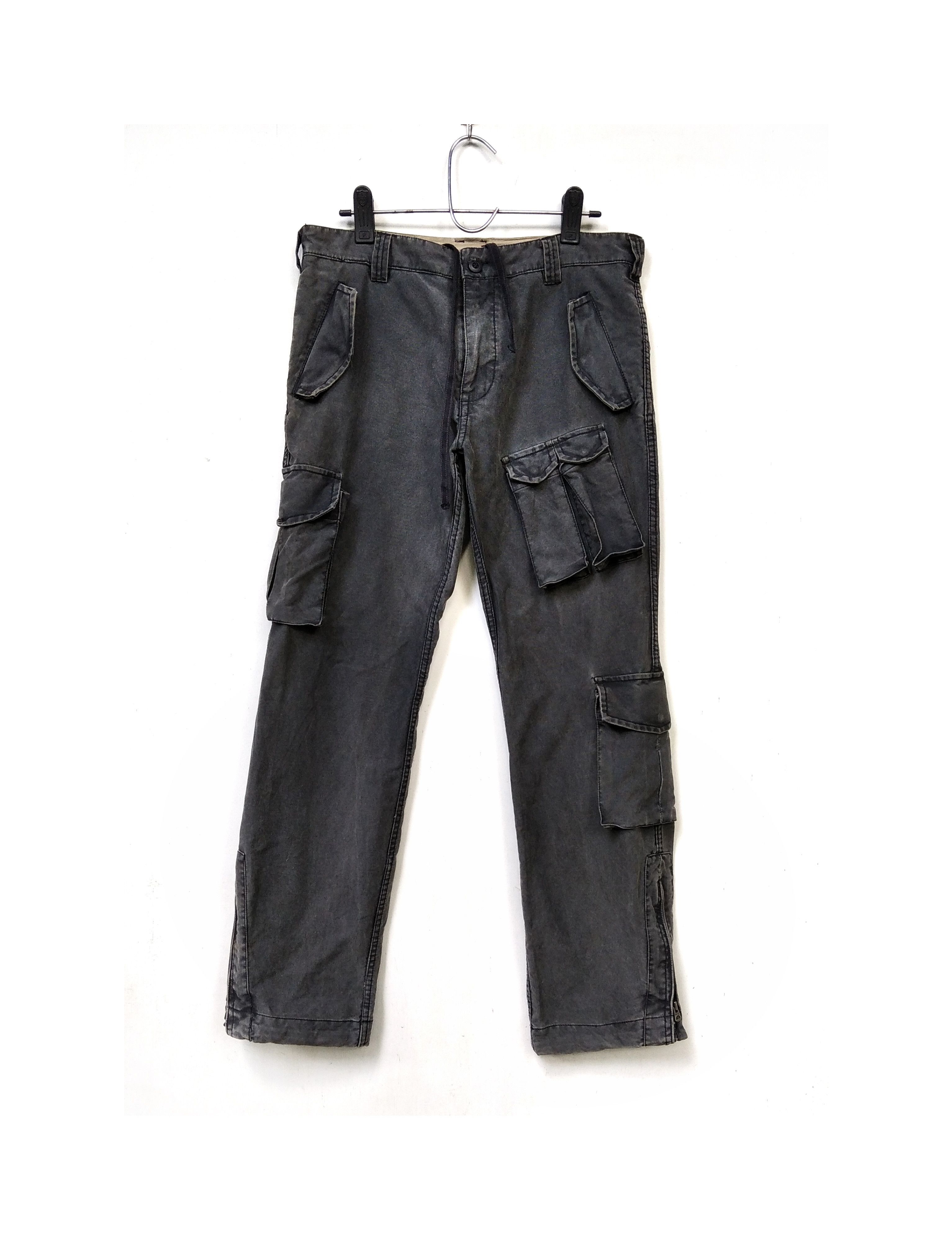Japanese Brand Military Taktikal Plaid Black Cargo Pant Japanese Designer Size US 35 - 1 Thumbnail